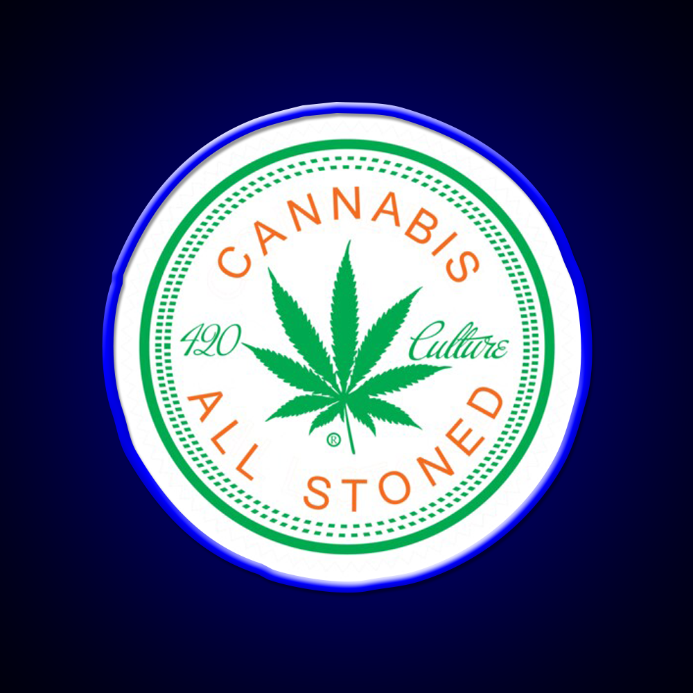 Logorythm Hemp Inspired Green Leaf Led Neon Sign Rgb Color - LED neon sign view 5