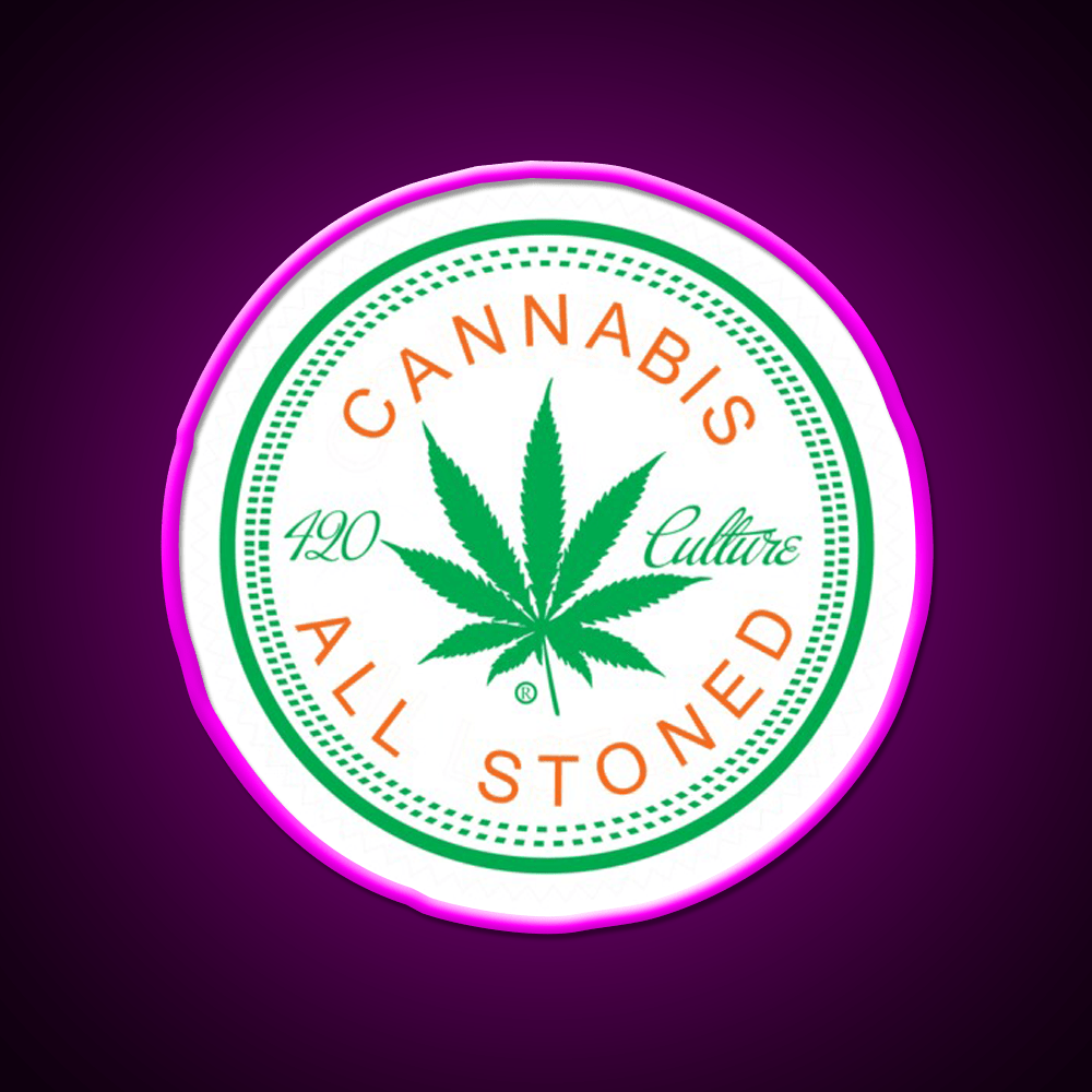 Logorythm Hemp Inspired Green Leaf Led Neon Sign Rgb Color - Shineneon