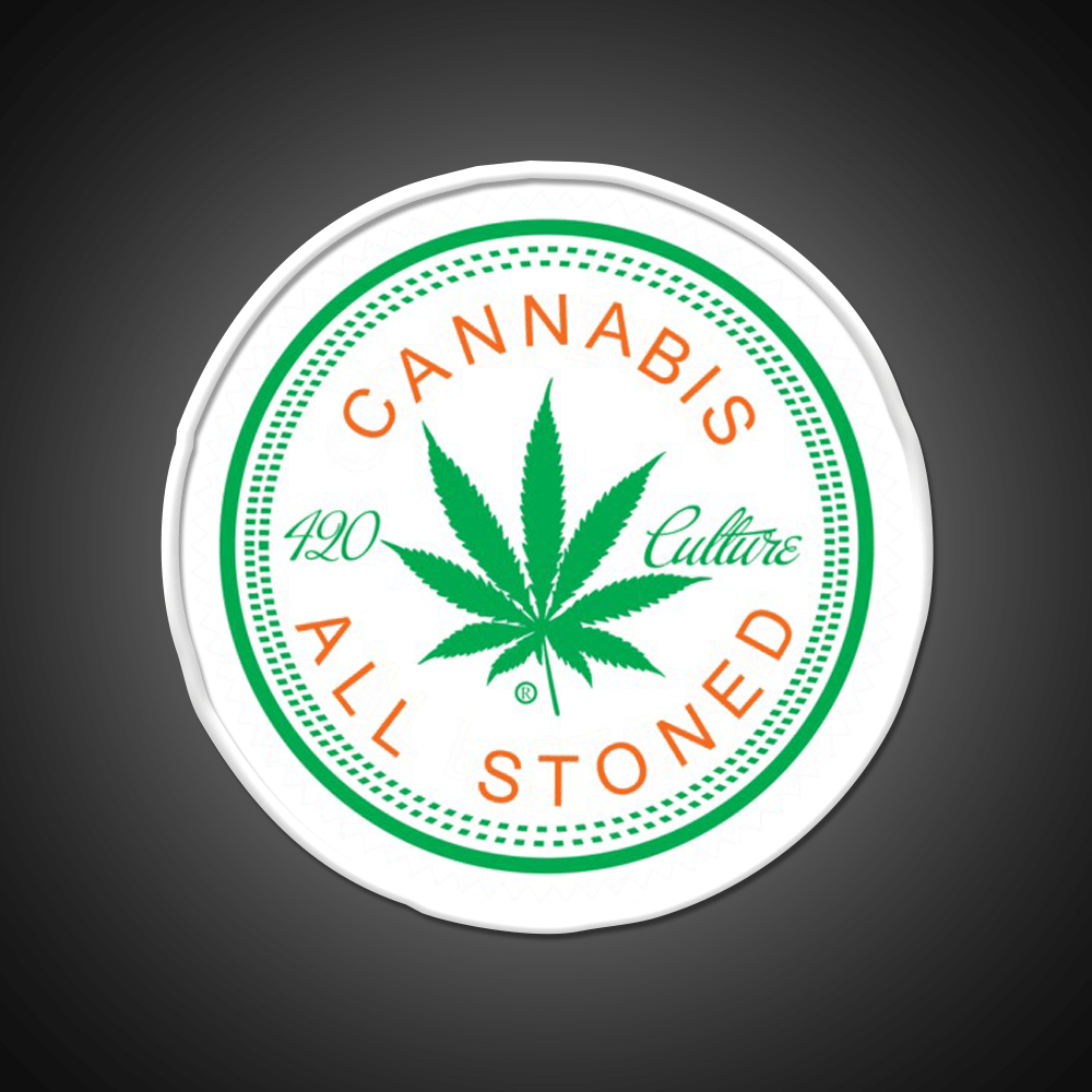Logorythm Hemp Inspired Green Leaf Led Neon Sign Rgb Color - Shineneon