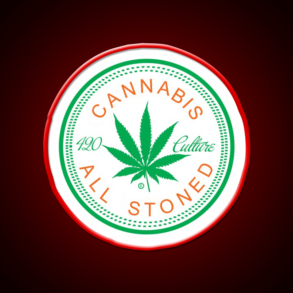 Logorythm Hemp Inspired Green Leaf Led Neon Sign Rgb Color - Shineneon
