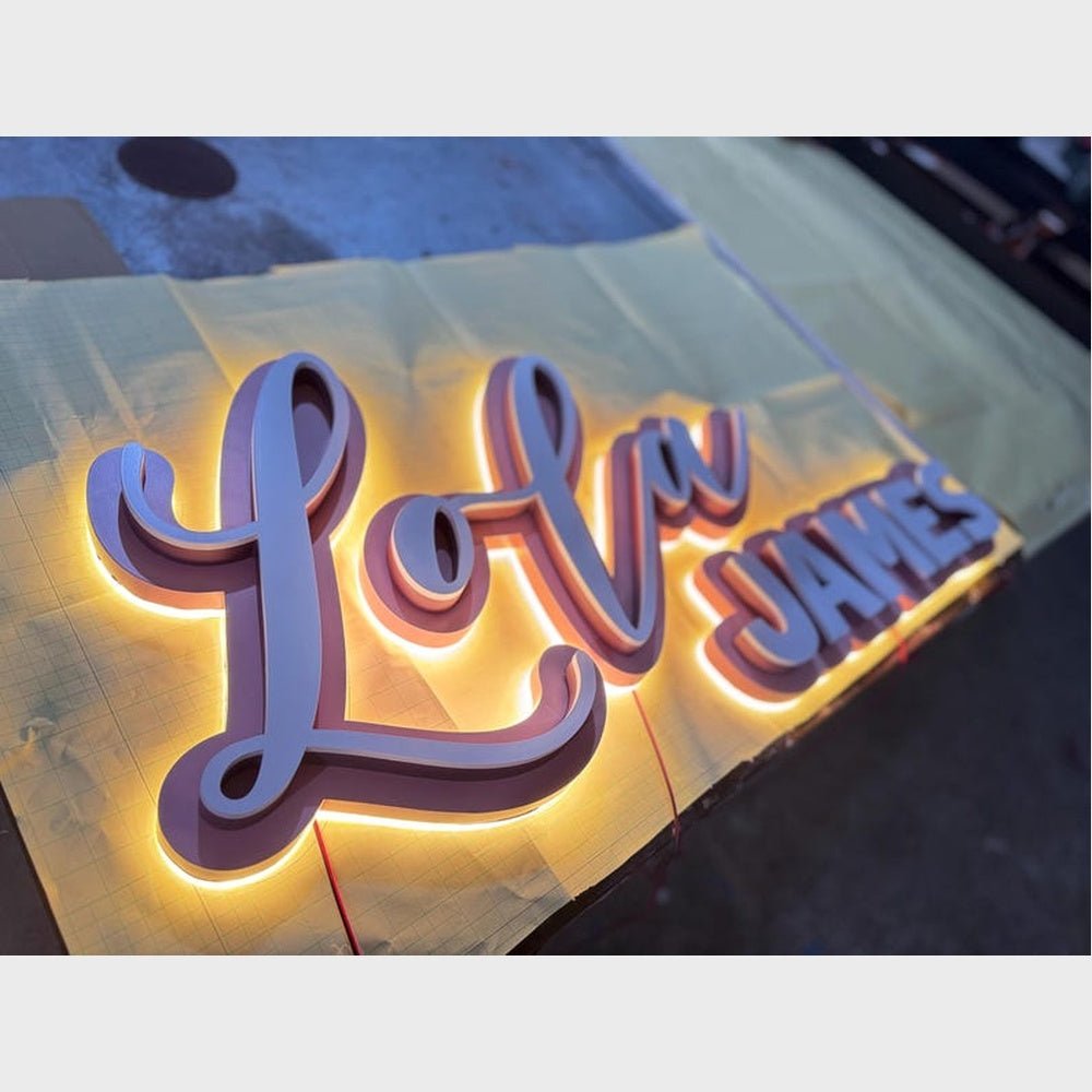 Lola James 3D Backlit Channel Letters Led Light Sign - Shineneon
