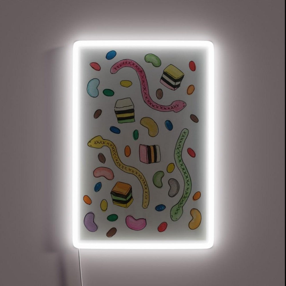 Lollies Rgb Led Neon Sign - Custom LED neon sign front view