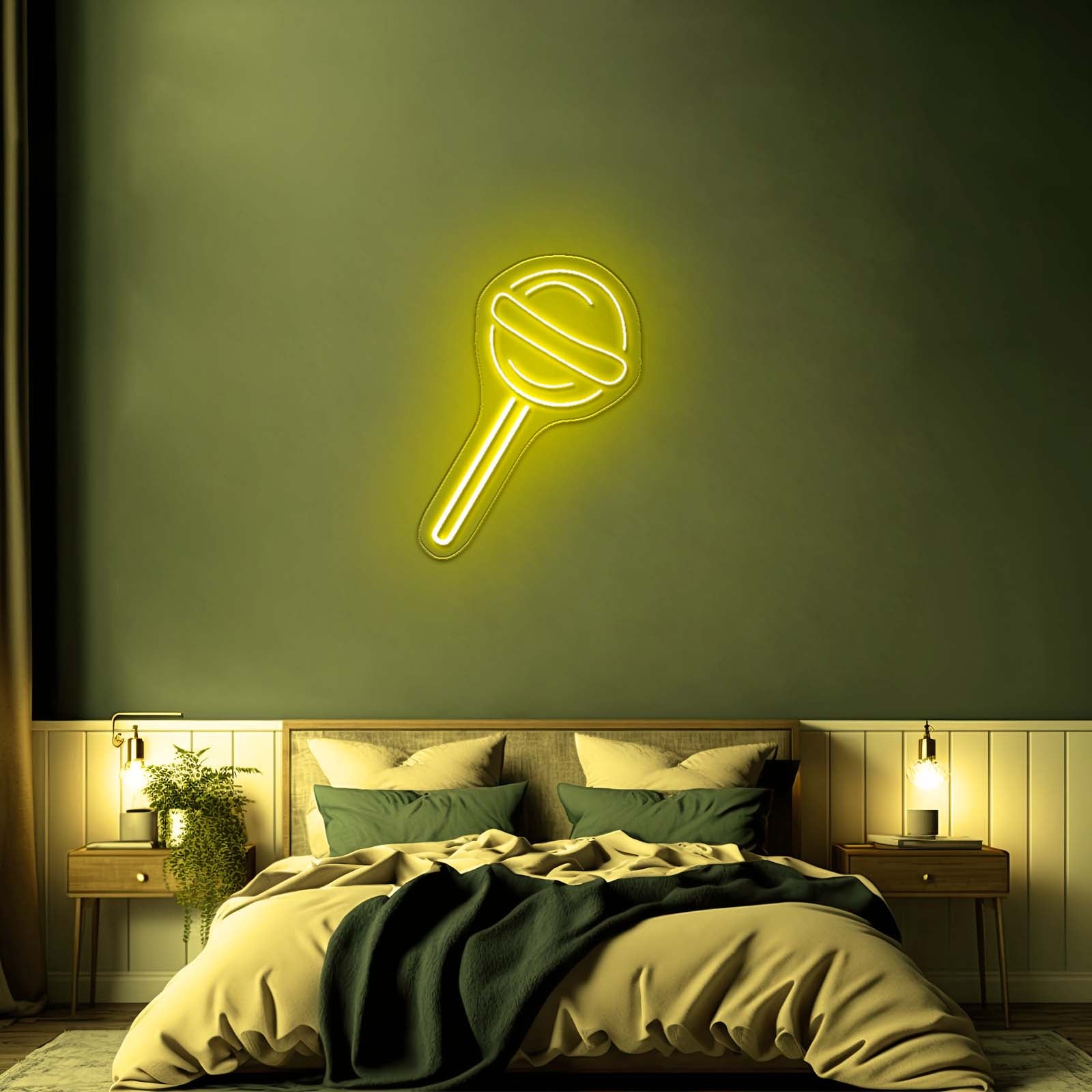 Lollipop Neon Sign Candy Shop Wall Decor Neon Sign For Sale