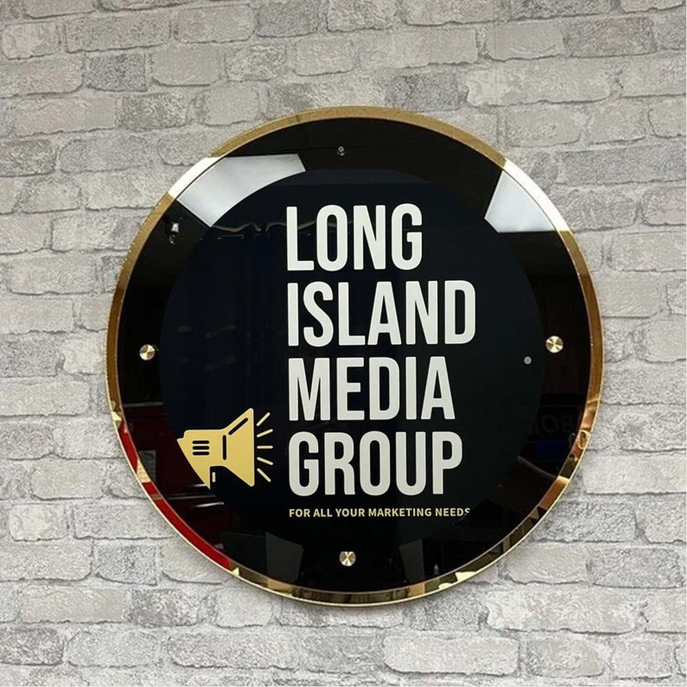 Long Island Media Group Acrylic Business Logo Sign - Shineneon