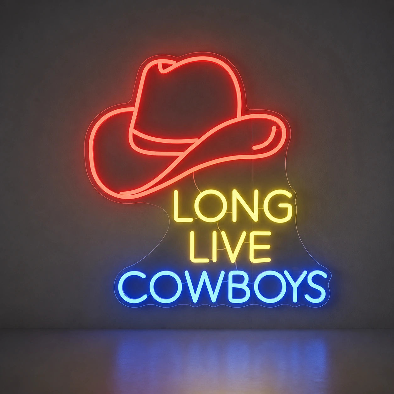 Long Live Cowboys Hat Vintage LED Neon Sign main product image