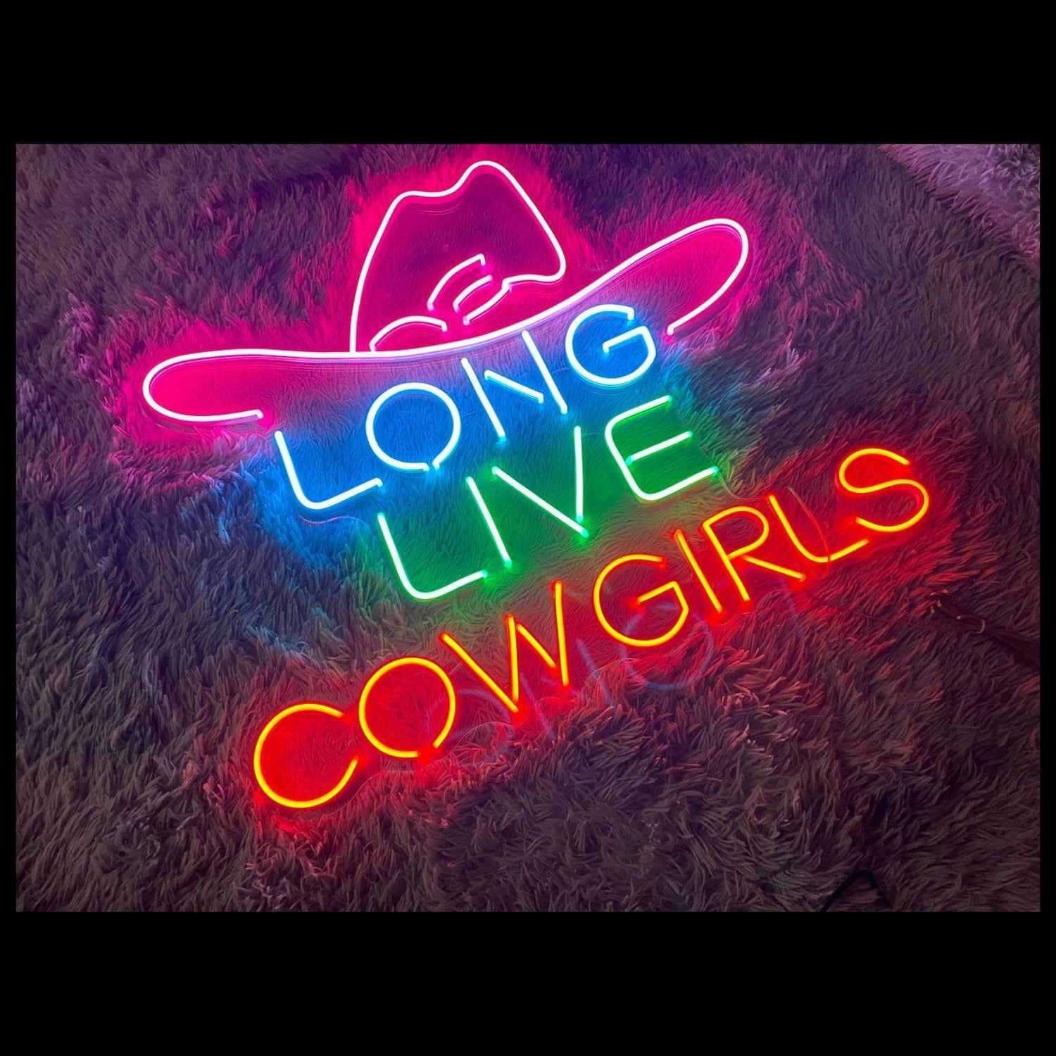 Long Live Cowgirl Led Neon Sign Texas Cowgirl Neon Led Sign | Shineneon