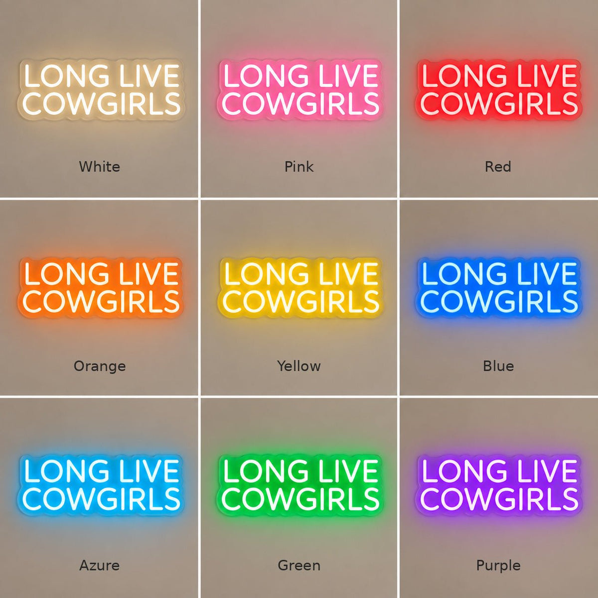 Long Live Cowgirls LED Neon Sign - Shineneon