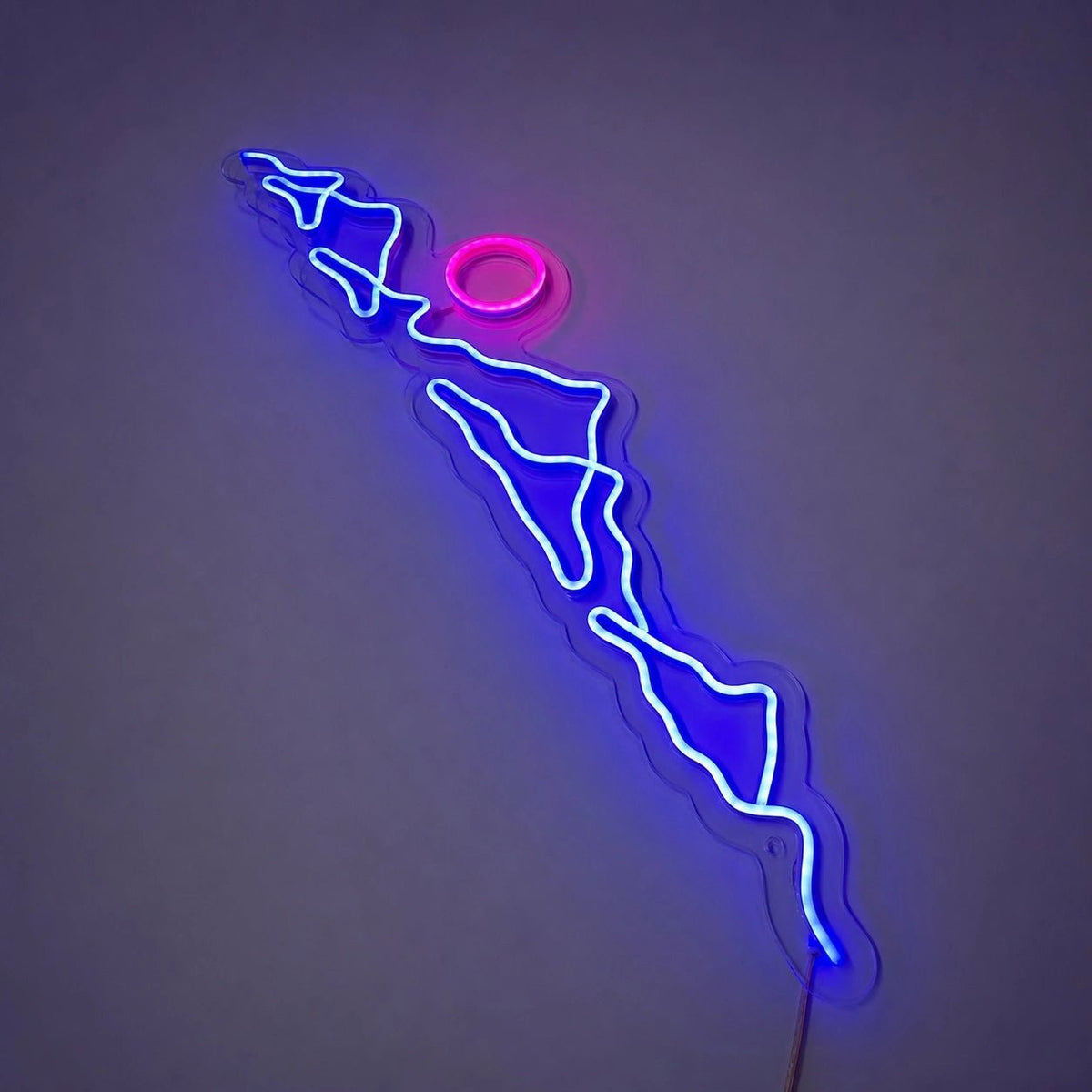 Long Mountain Ridge And Sun LED Neon Sign - Shineneon
