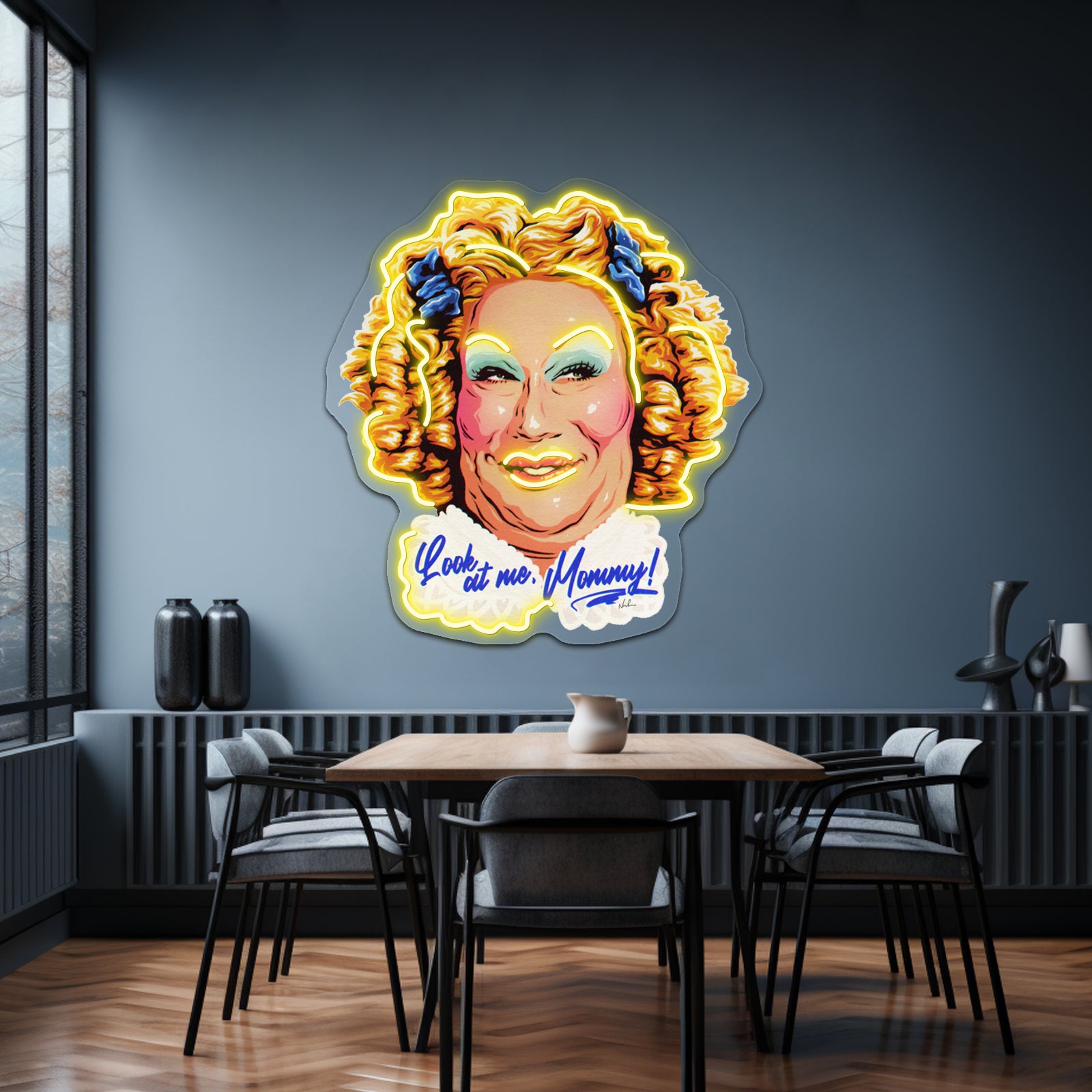 Look At Me Mommy Artwork Led Neon | Shineneon