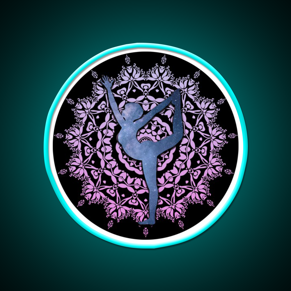 Lord Of The Dance Yoga Led Neon Sign For Wellness Space Rgb Color