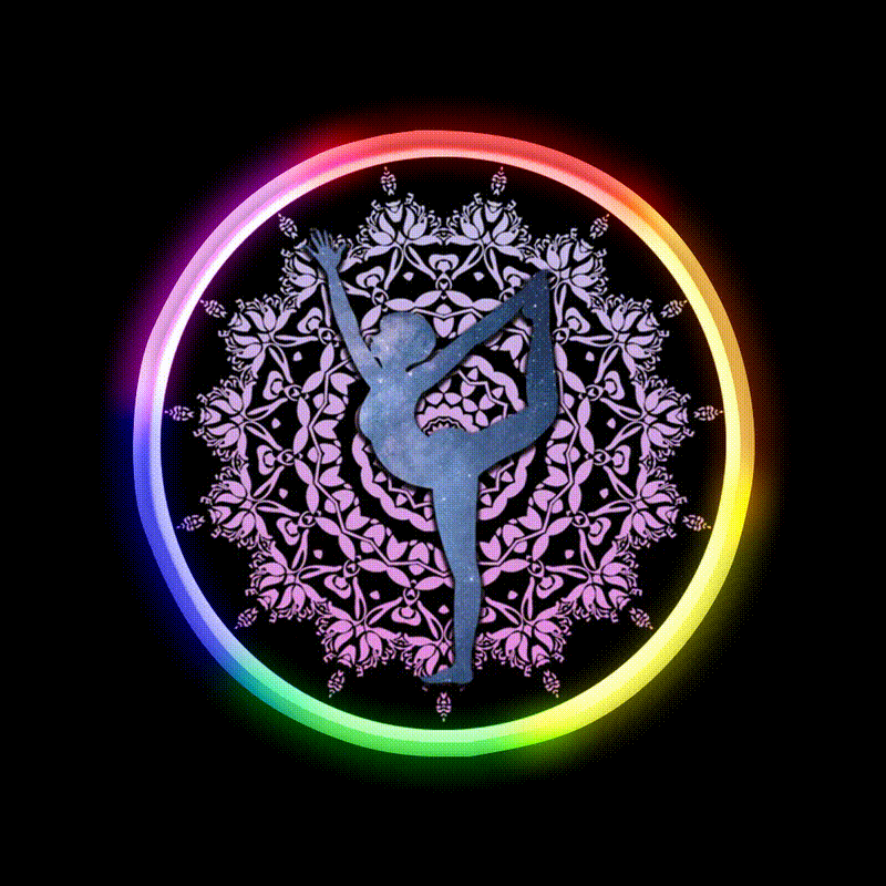 Lord Of The Dance Yoga Led Neon Sign For Wellness Space Rgb Color