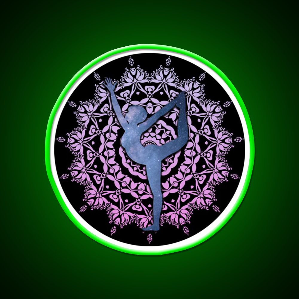 Lord Of The Dance Yoga Led Neon Sign For Wellness Space Rgb Color