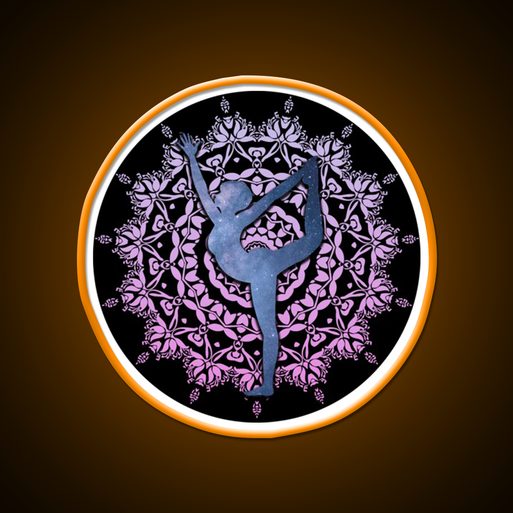 Lord Of The Dance Yoga Led Neon Sign For Wellness Space Rgb Color