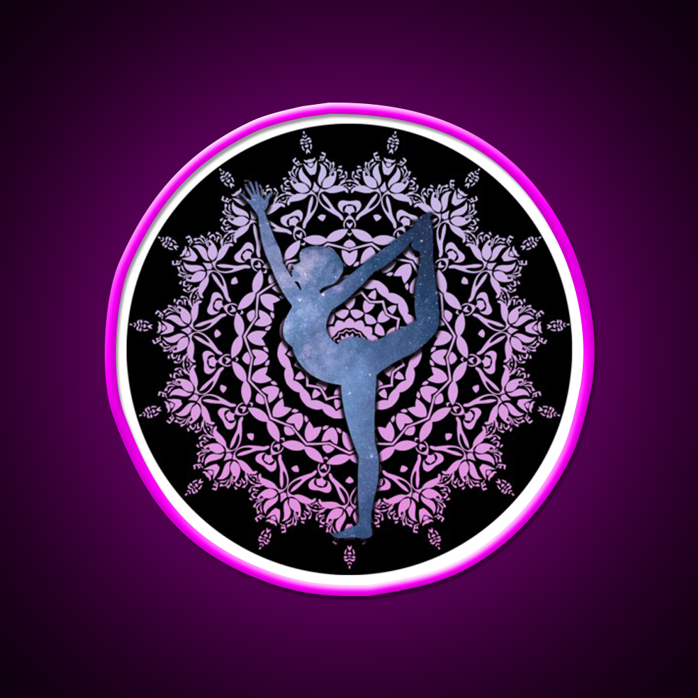 Lord Of The Dance Yoga Led Neon Sign For Wellness Space Rgb Color