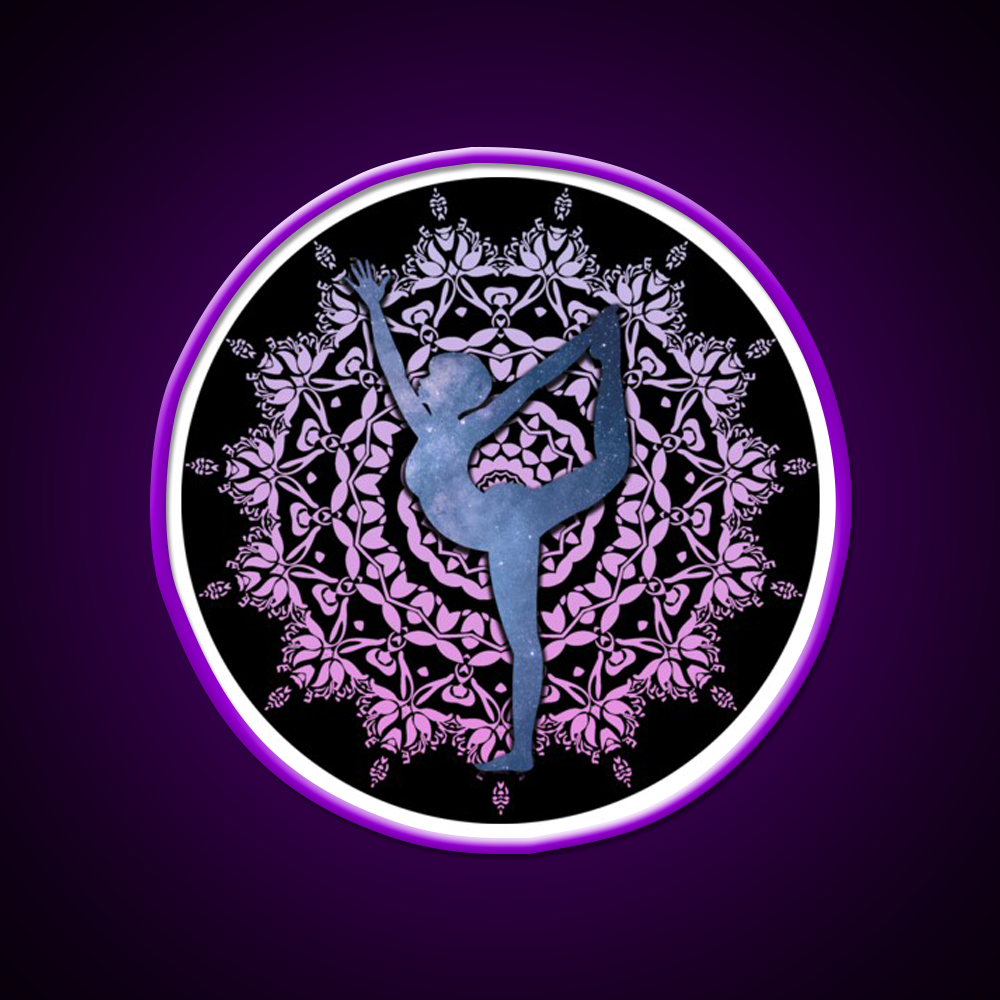 Lord Of The Dance Yoga Led Neon Sign For Wellness Space Rgb Color