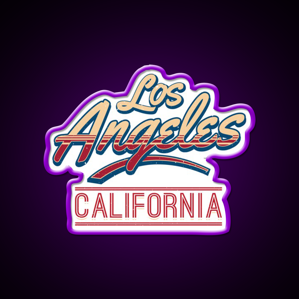 Los Angeles California Letter Two Design Asian Cultural Led Neon Sign Rgb Color - LED neon sign view 9