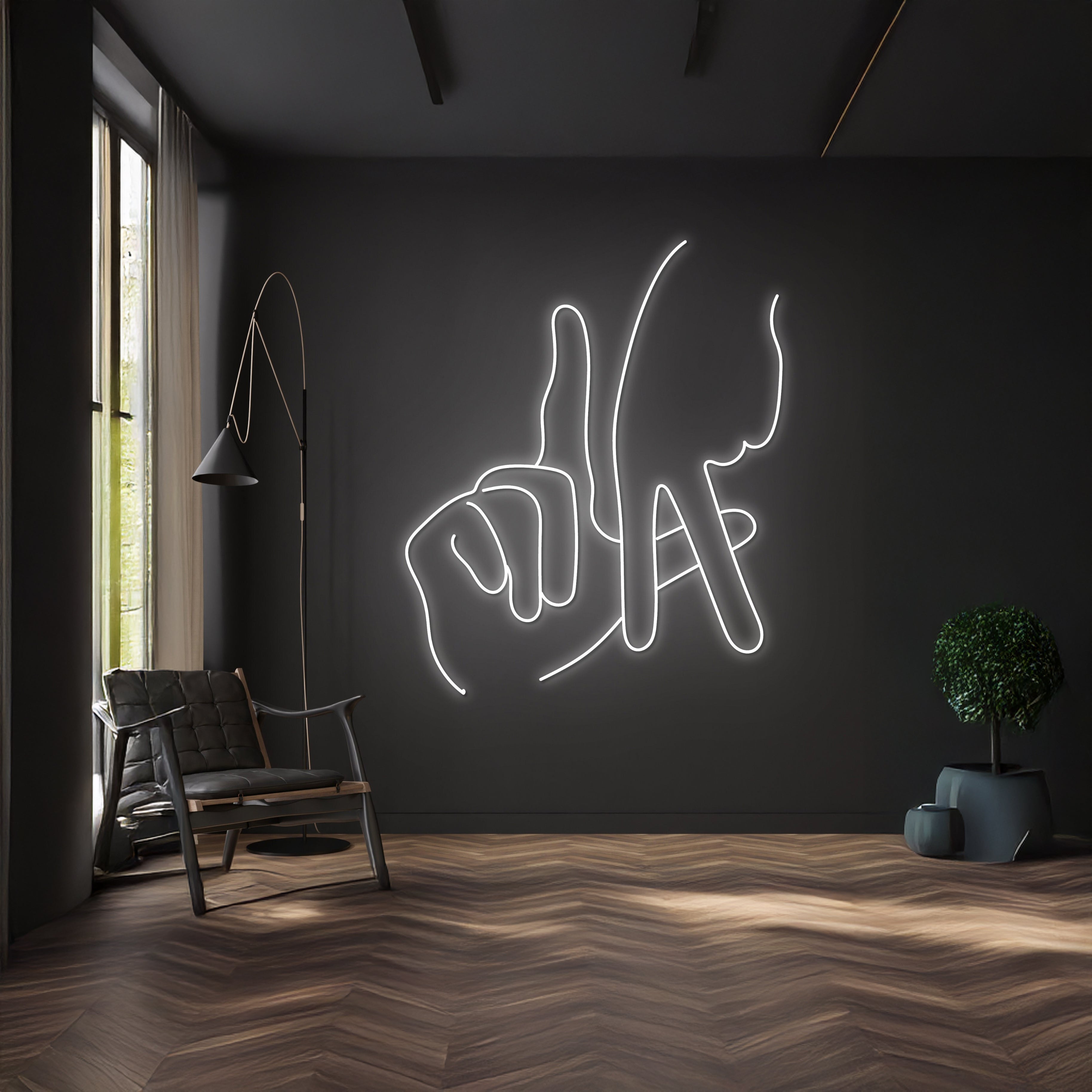 Los Angeles Hand Gesture Neon Sign | Shineneon