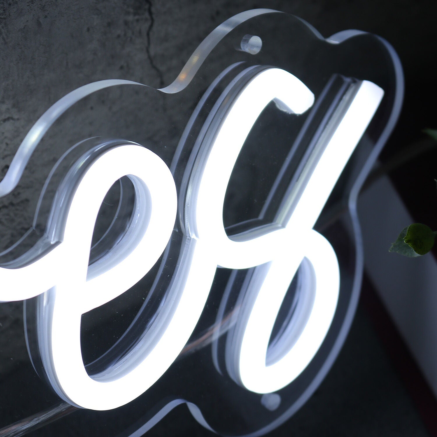 Los Flores White Led Neon Sign - Shineneon
