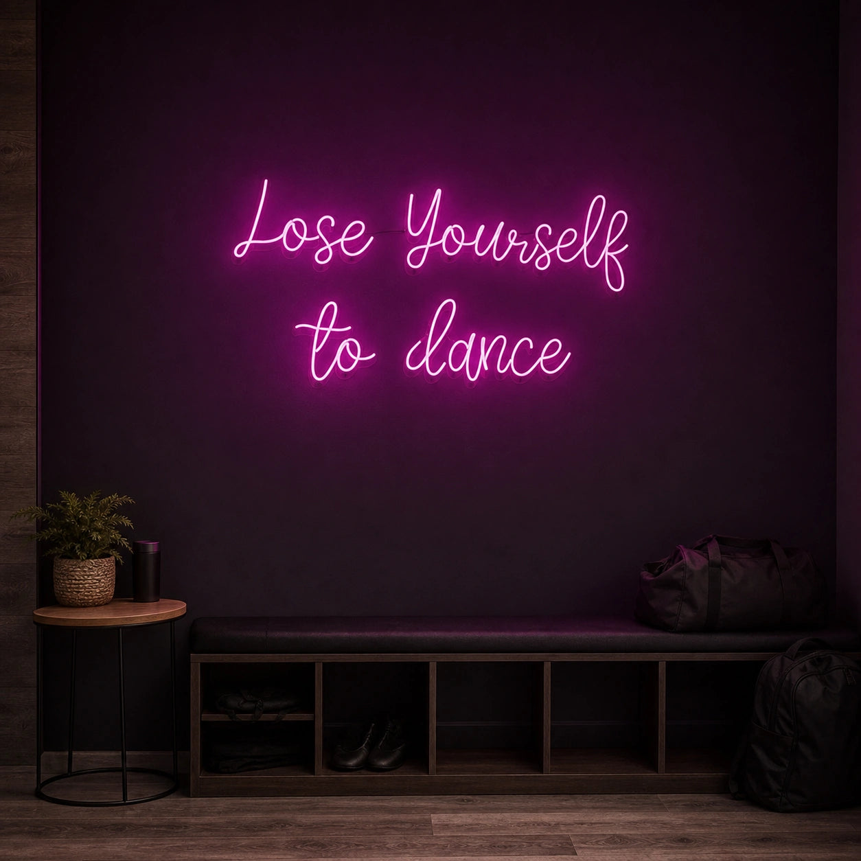 Lose Yourself To Dance LED Neon Sign Man Cave Neon Sign real lifestyle scene