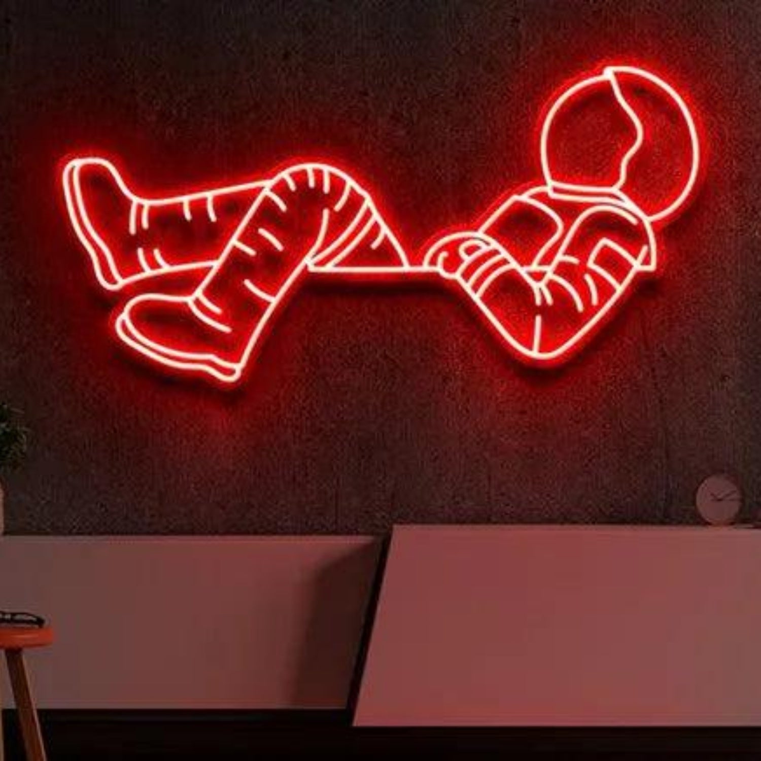 Lost in Space Blue Astronaut LED Neon Sign for Modern Home Decor | Shineneon