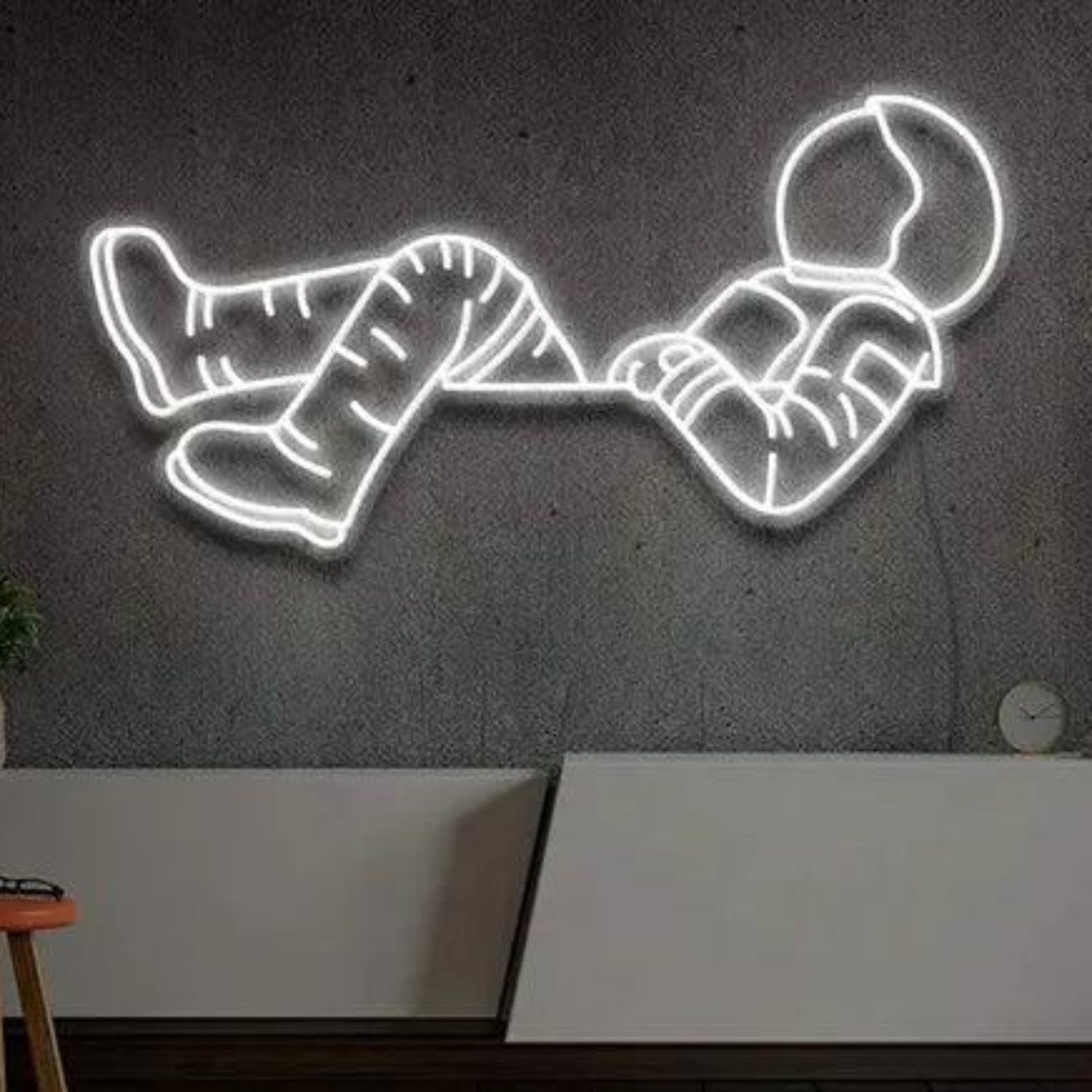 Lost in Space Blue Astronaut LED Neon Sign for Modern Home Decor | Shineneon