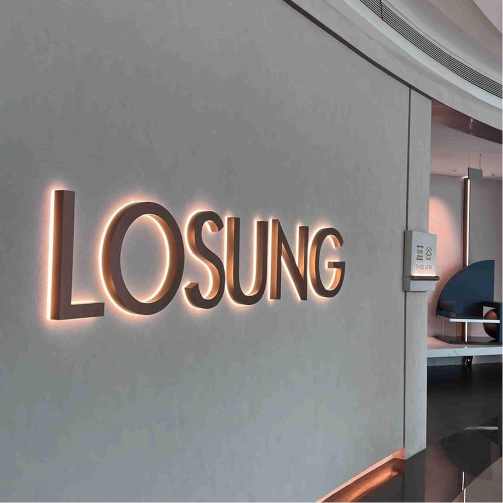 Losung 3D Backlit Channel Letters Led Light Sign