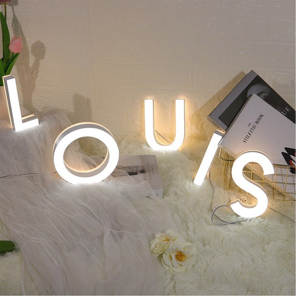 Louis 3D Frontlit And Backlit Channel Letter Led Light Sign - Shineneon