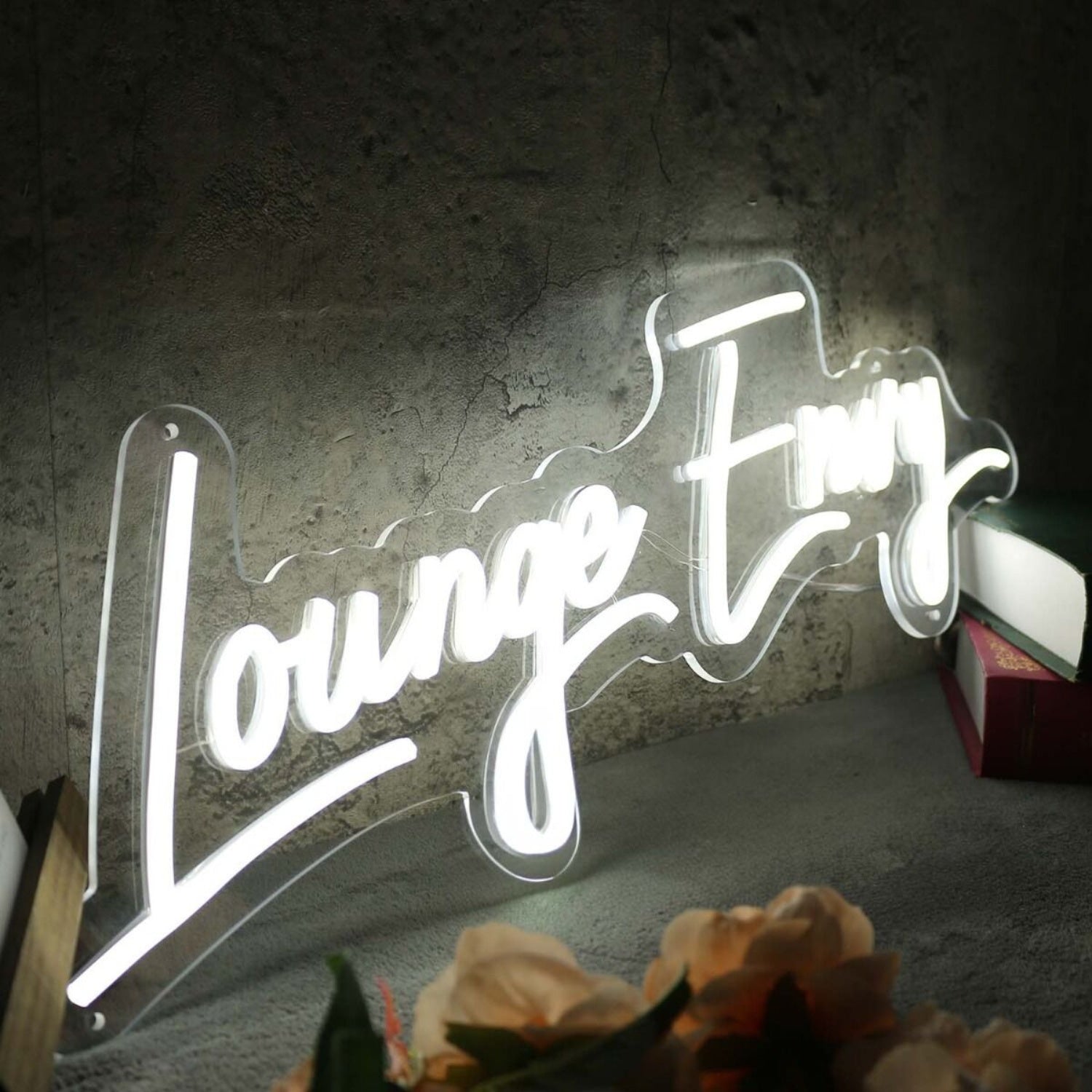 Lounge Envy White Led Neon Sign - Shineneon