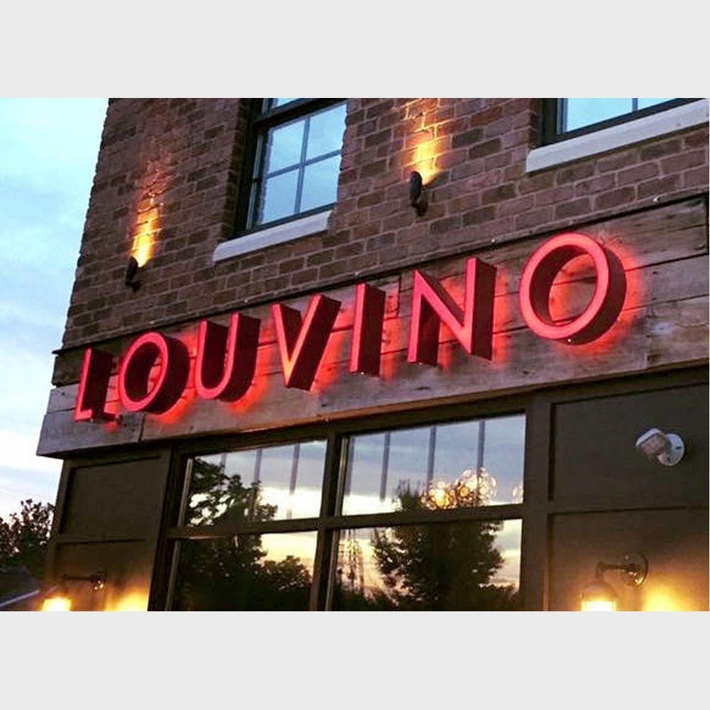 Louvino 3D Frontlit And Backlit Channel Letter Led Light Sign - Shineneon