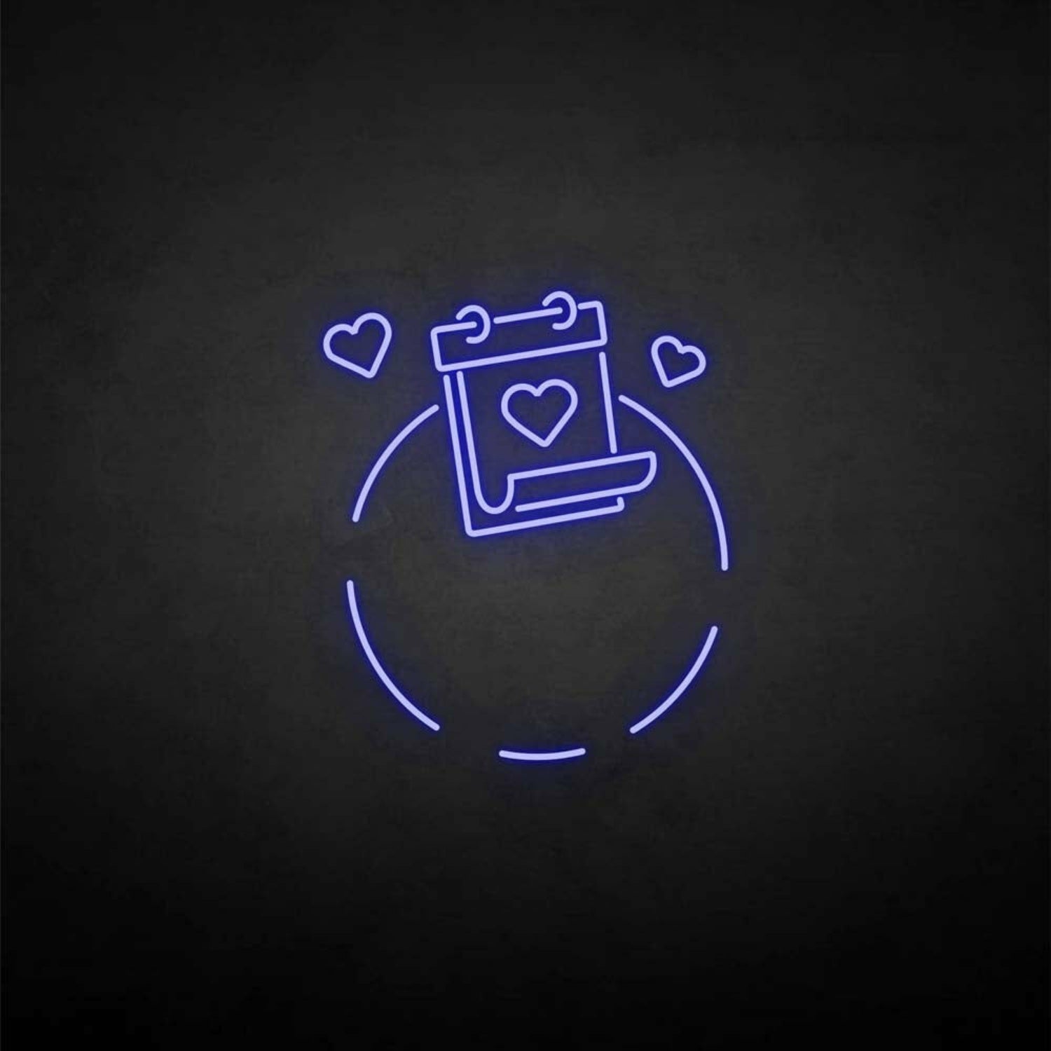 Love And Calendar Neon Sign | Shineneon
