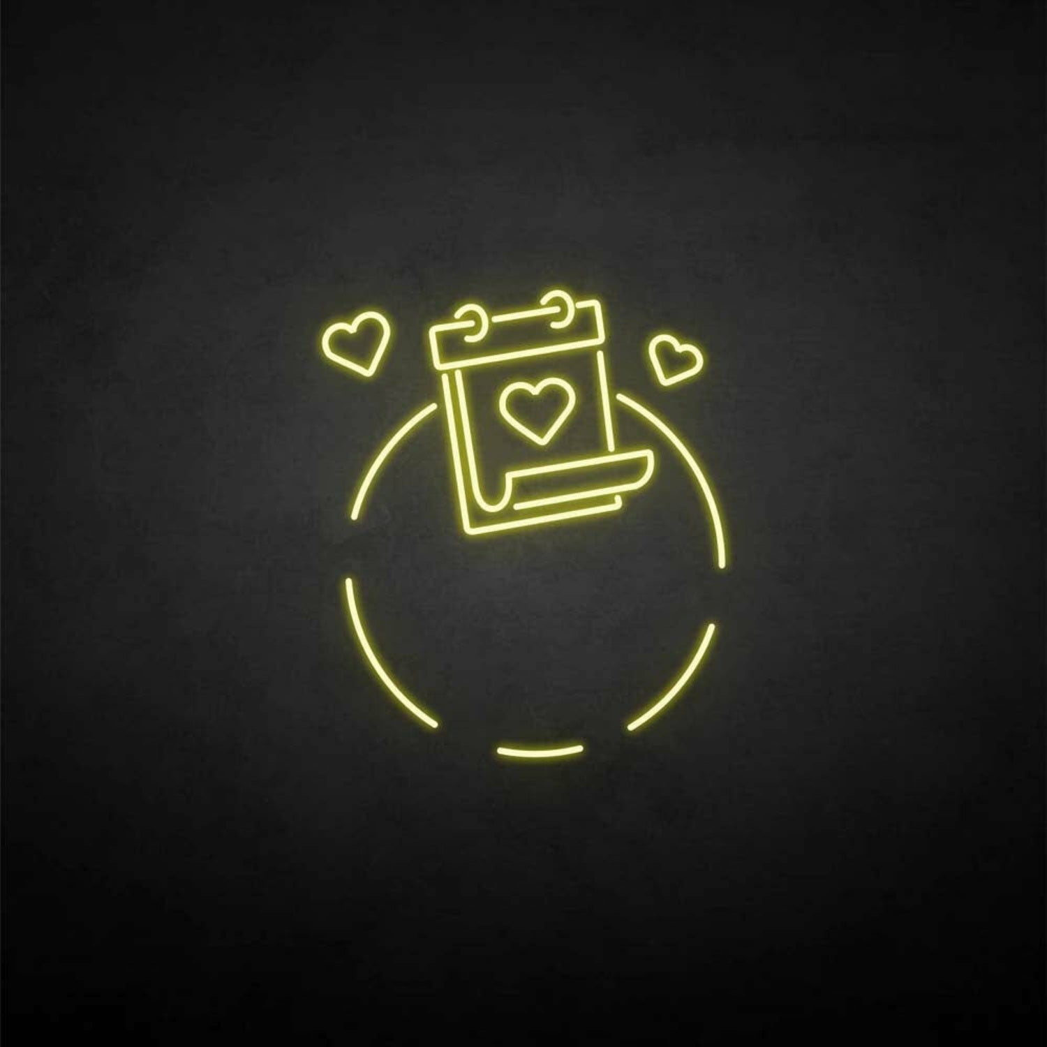 Love And Calendar Neon Sign | Shineneon