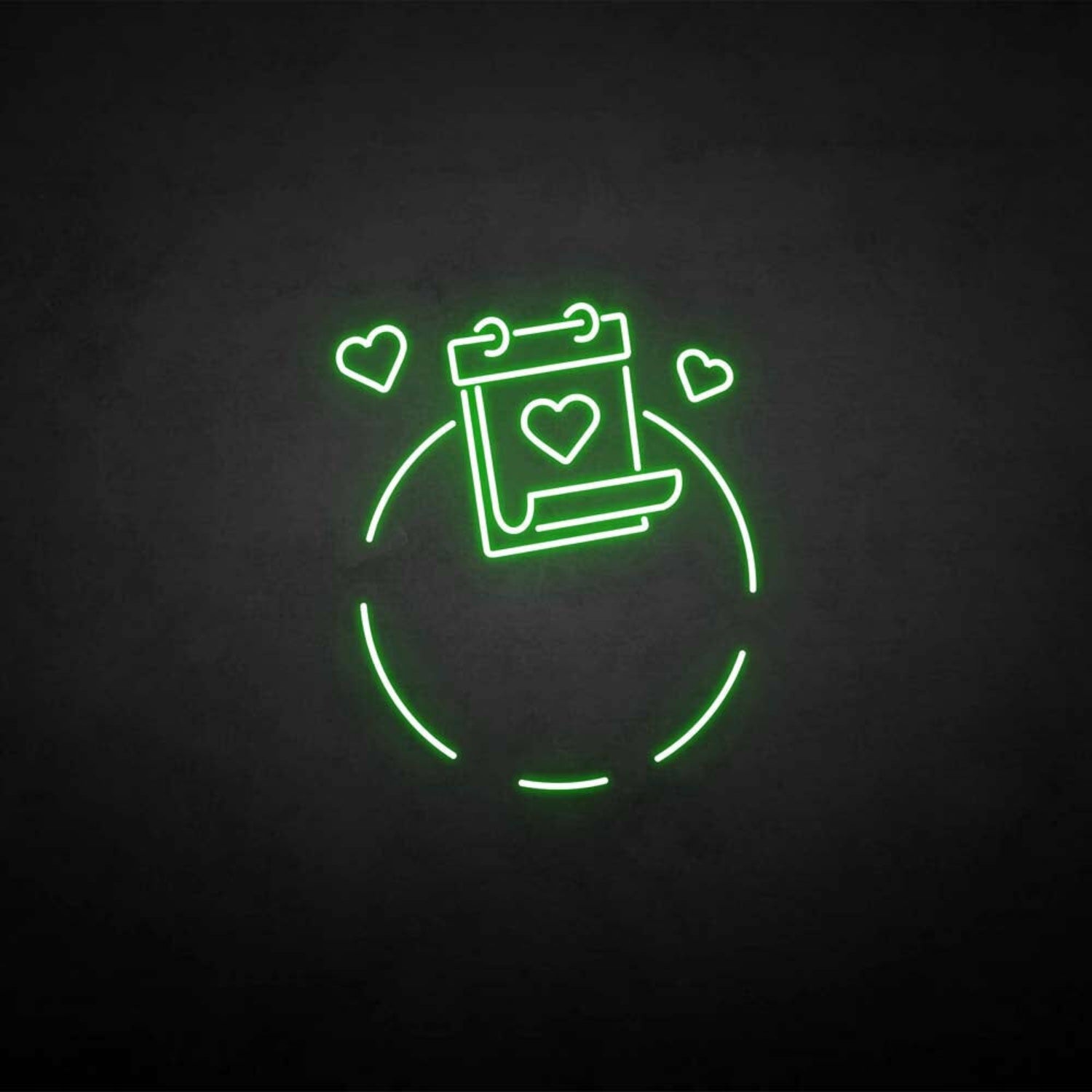 Love And Calendar Neon Sign | Shineneon
