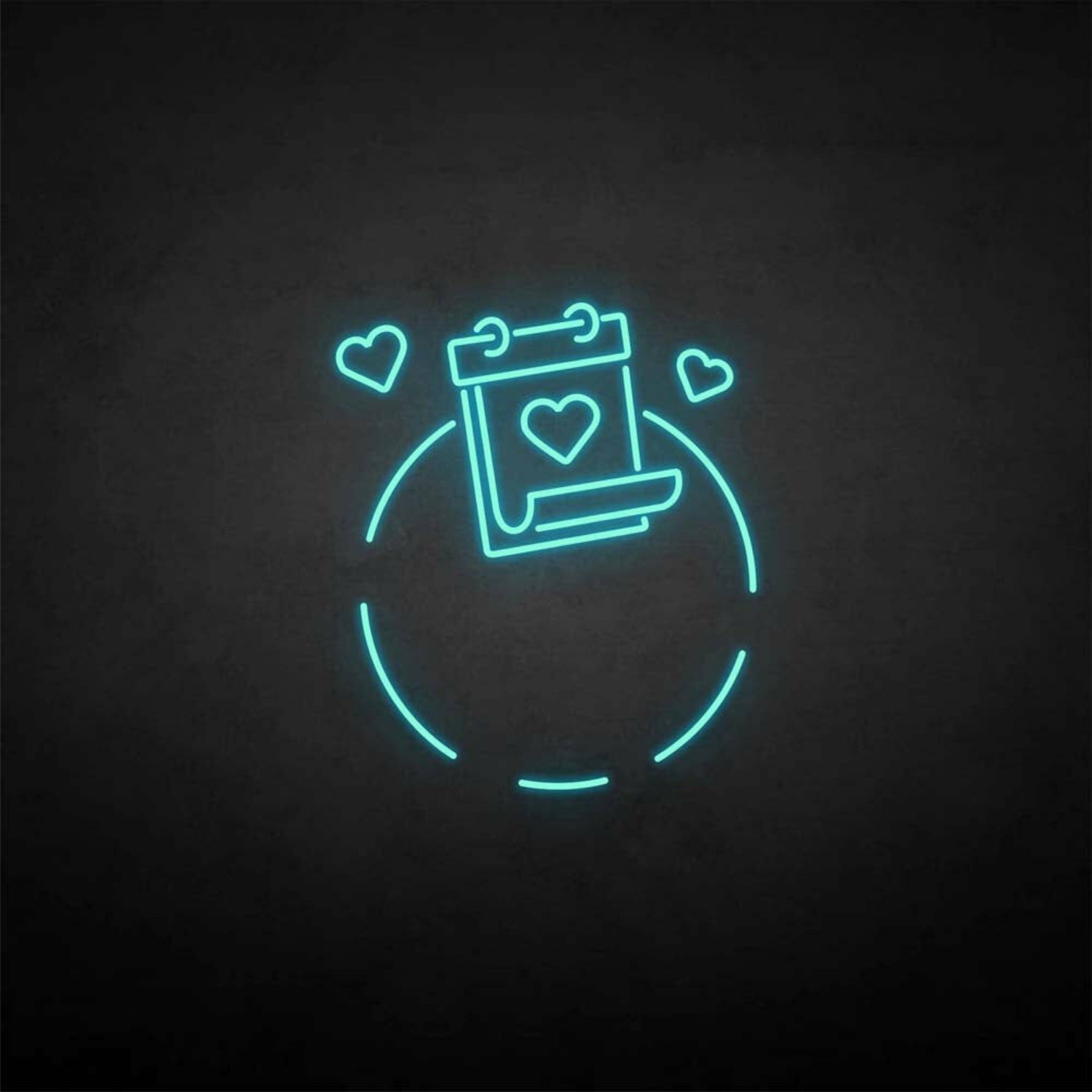 Love And Calendar Neon Sign | Shineneon