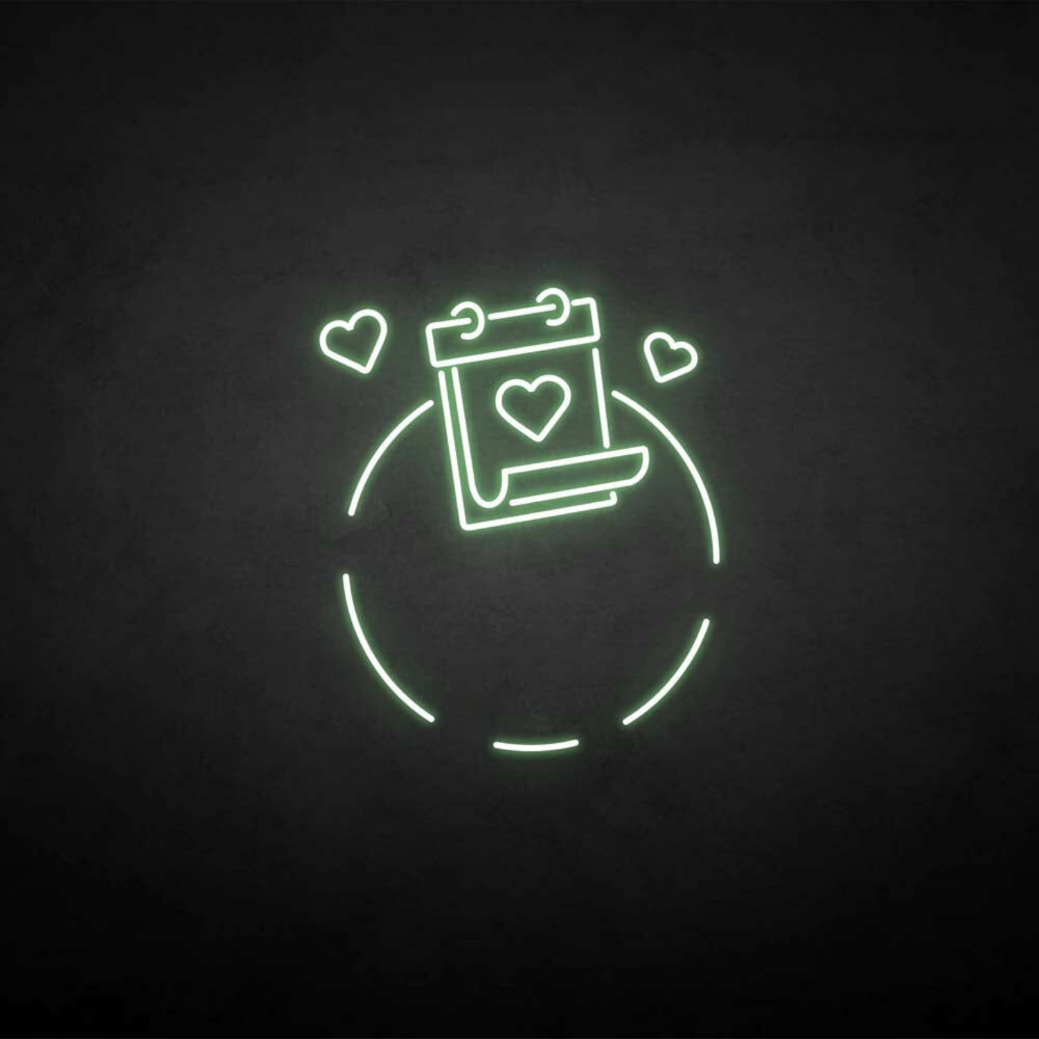 Love And Calendar Neon Sign | Shineneon