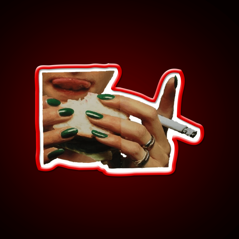 Love And Cigarettes Nail Salon Led Neon Sign Rgb Color - Shineneon