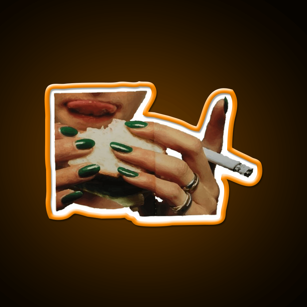Love And Cigarettes Nail Salon Led Neon Sign Rgb Color - Shineneon