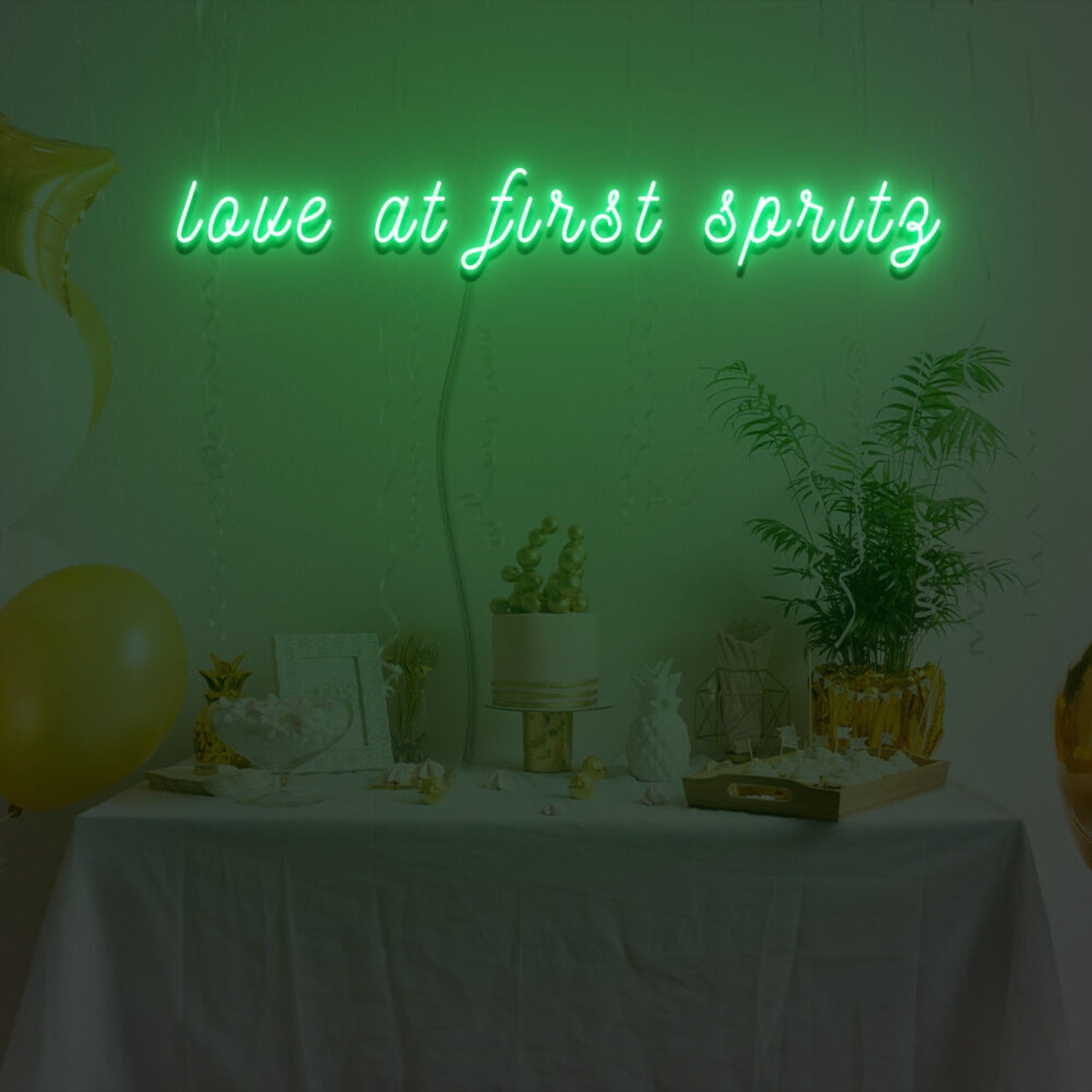 Love At First Spritz Neon Sign For Celebratory And Fun Spaces | Shineneon