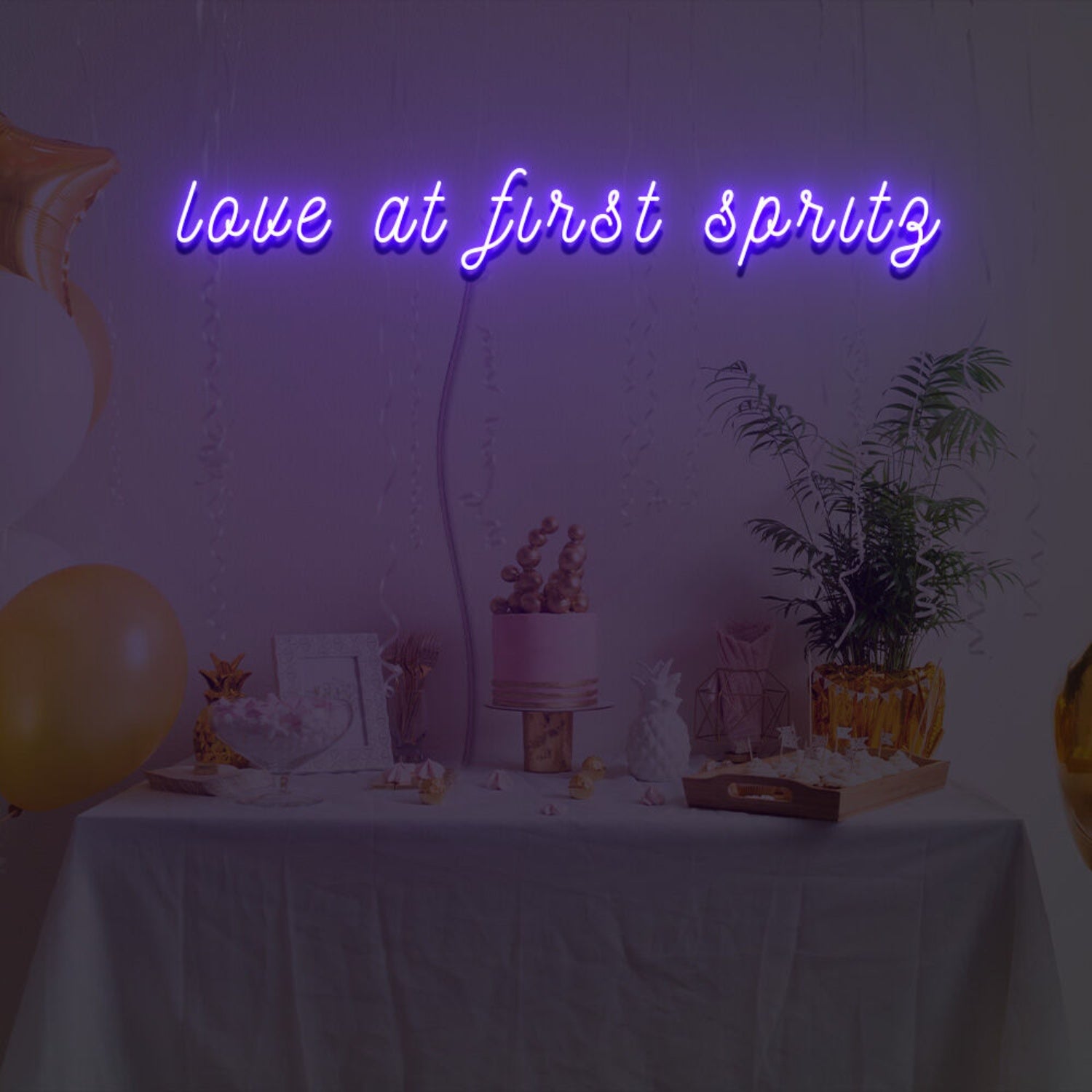 Love At First Spritz Neon Sign For Celebratory And Fun Spaces | Shineneon