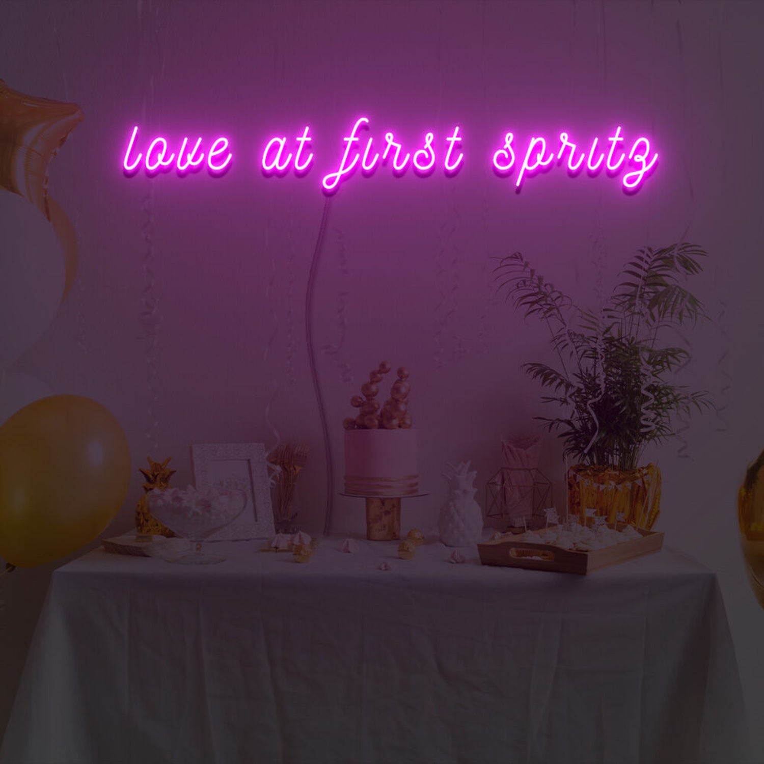 Love At First Spritz Neon Sign For Celebratory And Fun Spaces | Shineneon