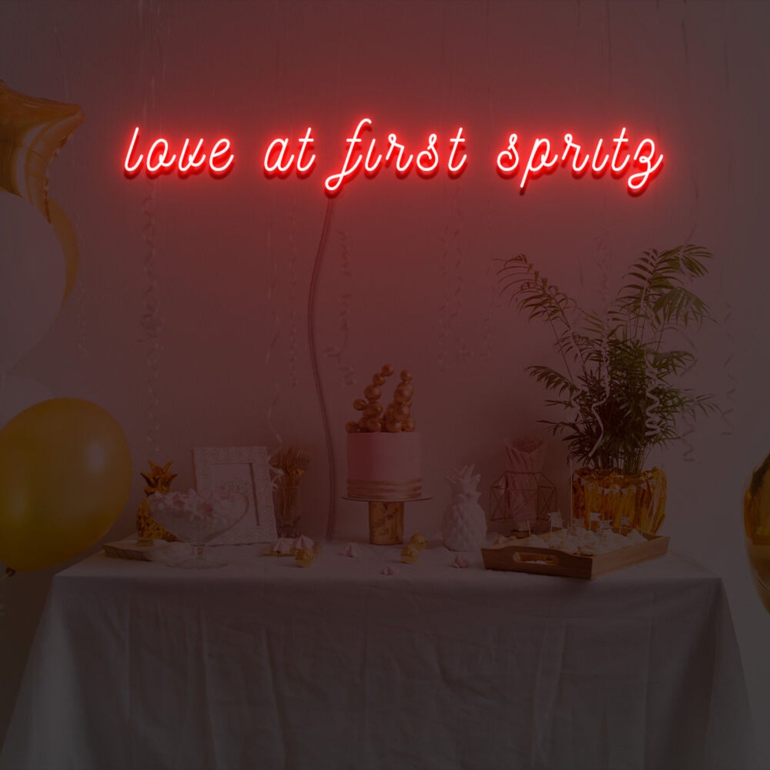 Love At First Spritz Neon Sign For Celebratory And Fun Spaces | Shineneon