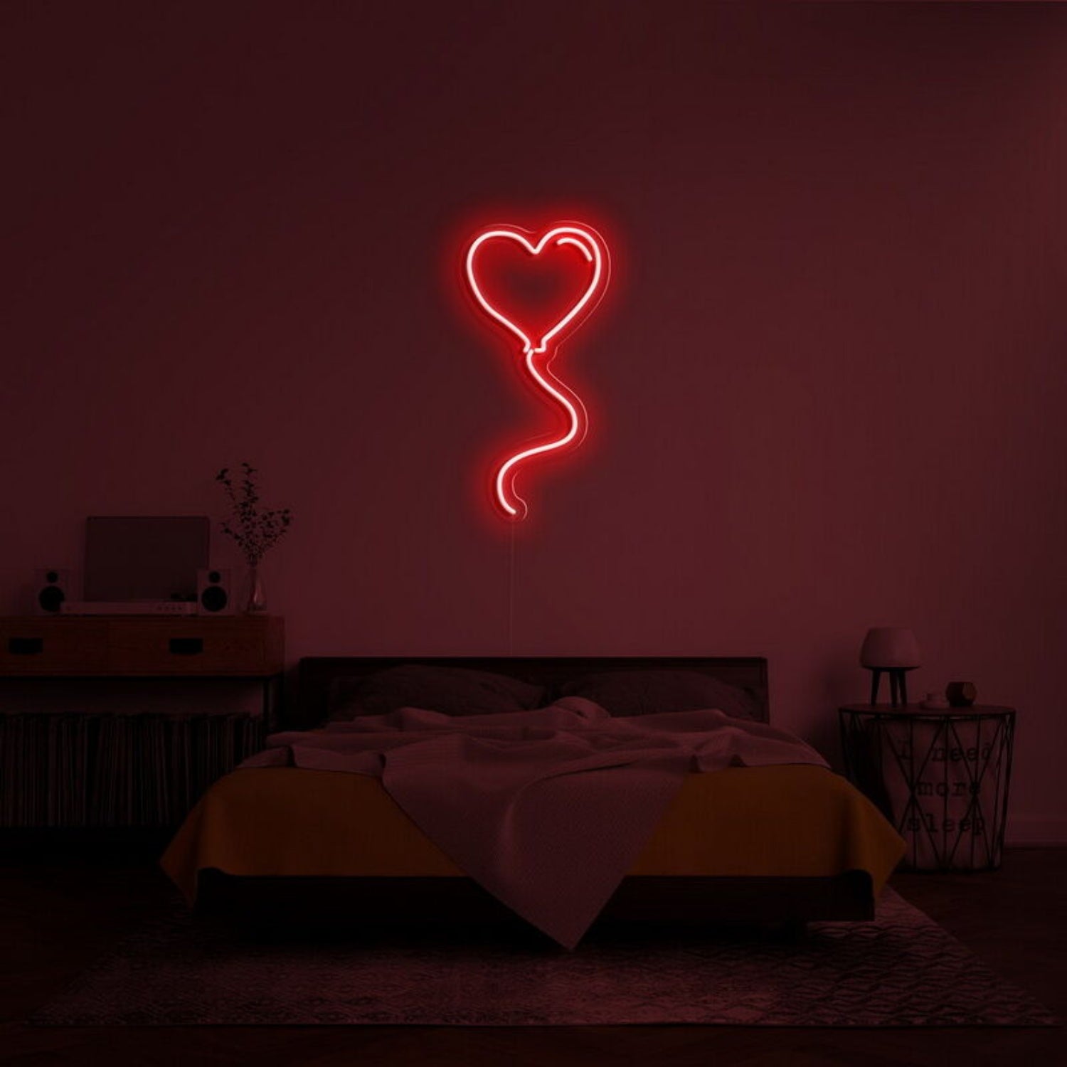Love Balloon Neon Sign For Playful Romantic Decor | Shineneon