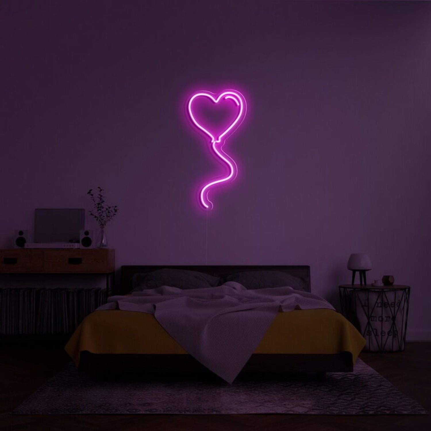 Love Balloon Neon Sign For Playful Romantic Decor | Shineneon