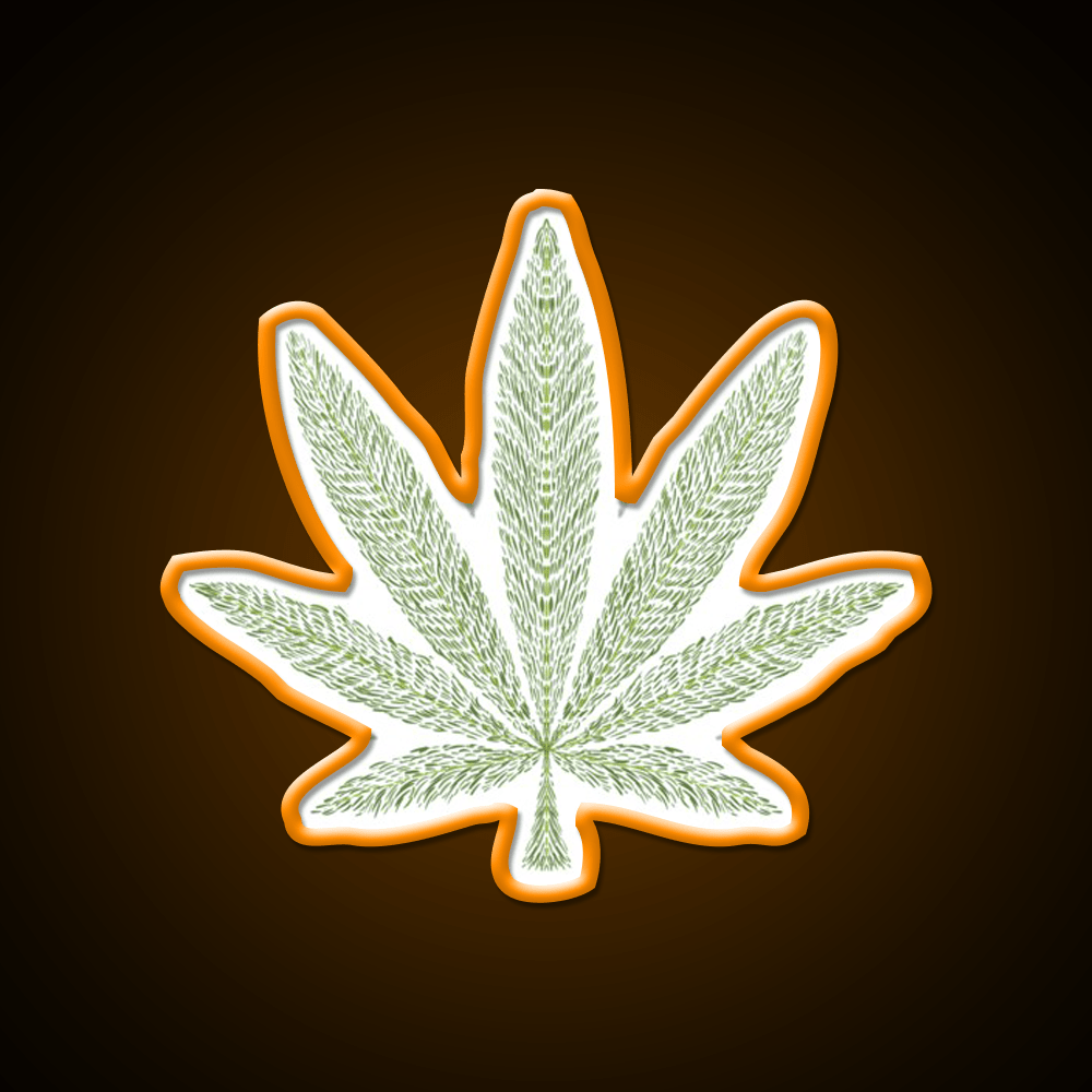 Love Bob Marley Hemp Inspired Green Leaf Led Neon Sign Rgb Color - Shineneon