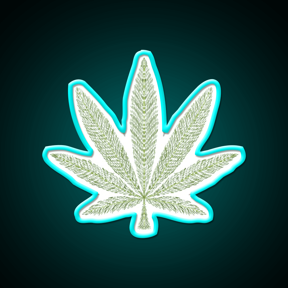 Love Bob Marley Hemp Inspired Green Leaf Led Neon Sign Rgb Color - Shineneon