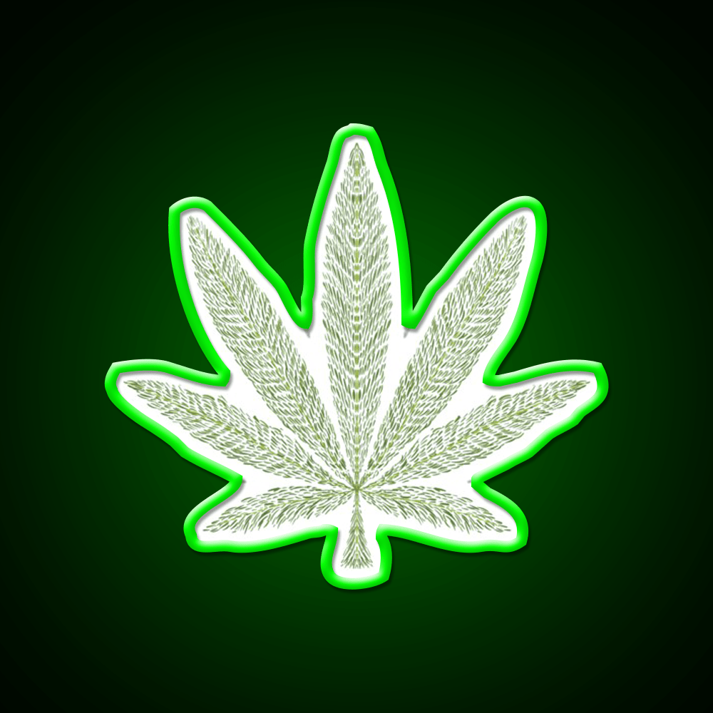 Love Bob Marley Hemp Inspired Green Leaf Led Neon Sign Rgb Color - Shineneon