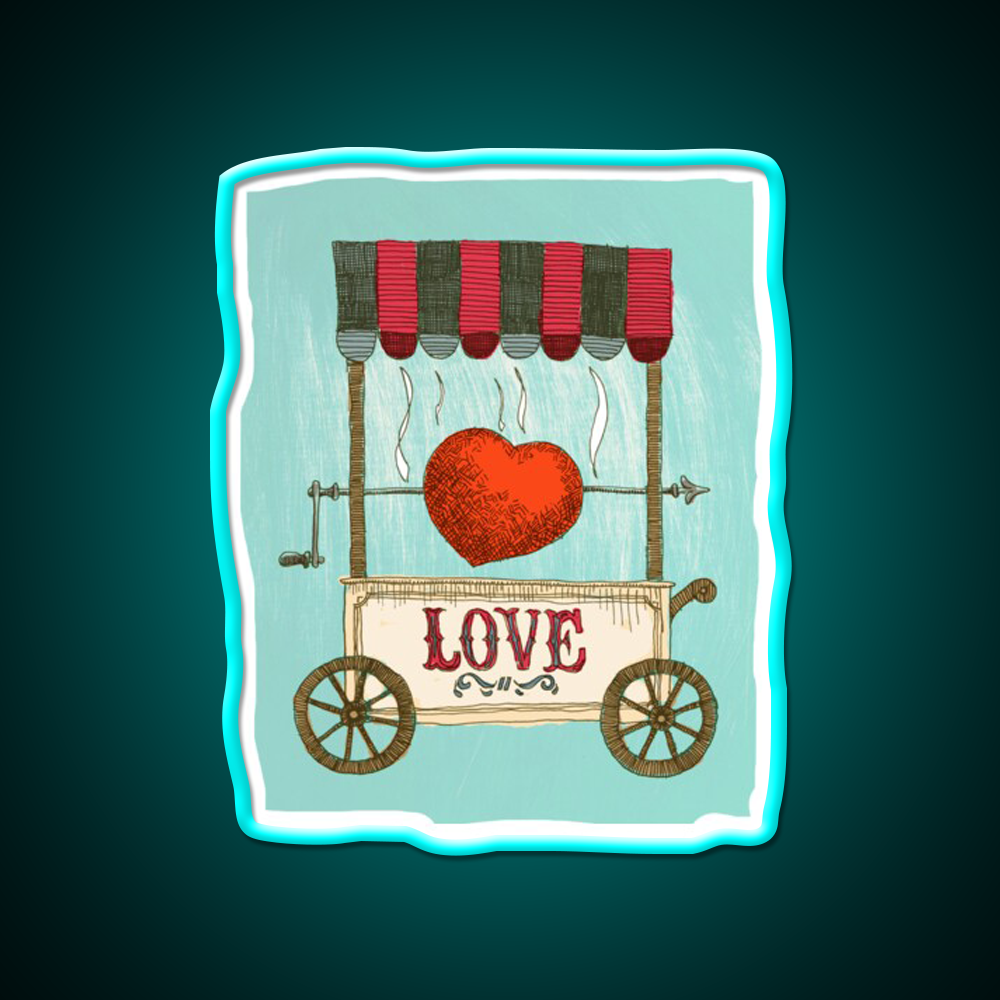 Love Booth Fast Food Led Neon Sign For Burger Place Rgb Color