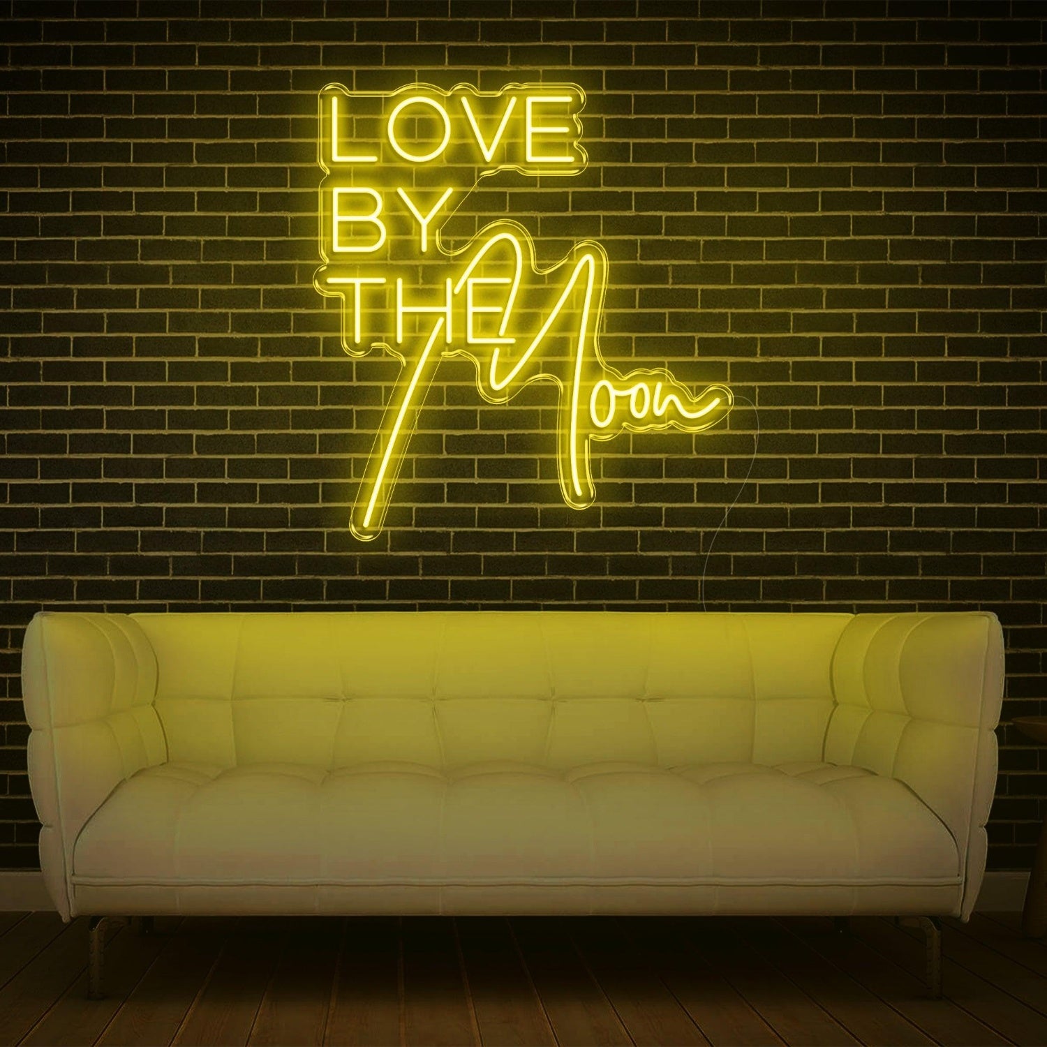 Love By The Moon Led Neon Sign For Romantic Indoor Decor | Shineneon