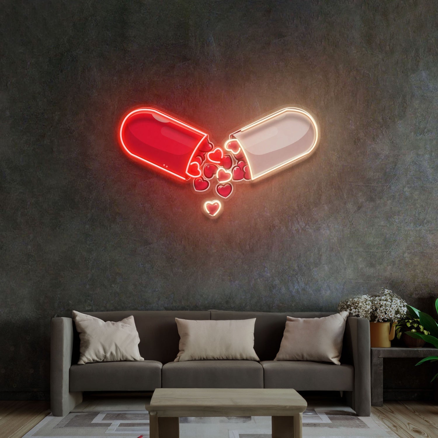 Love Capsule Cartoon Led Neon Sign Light Pop Art | Shineneon