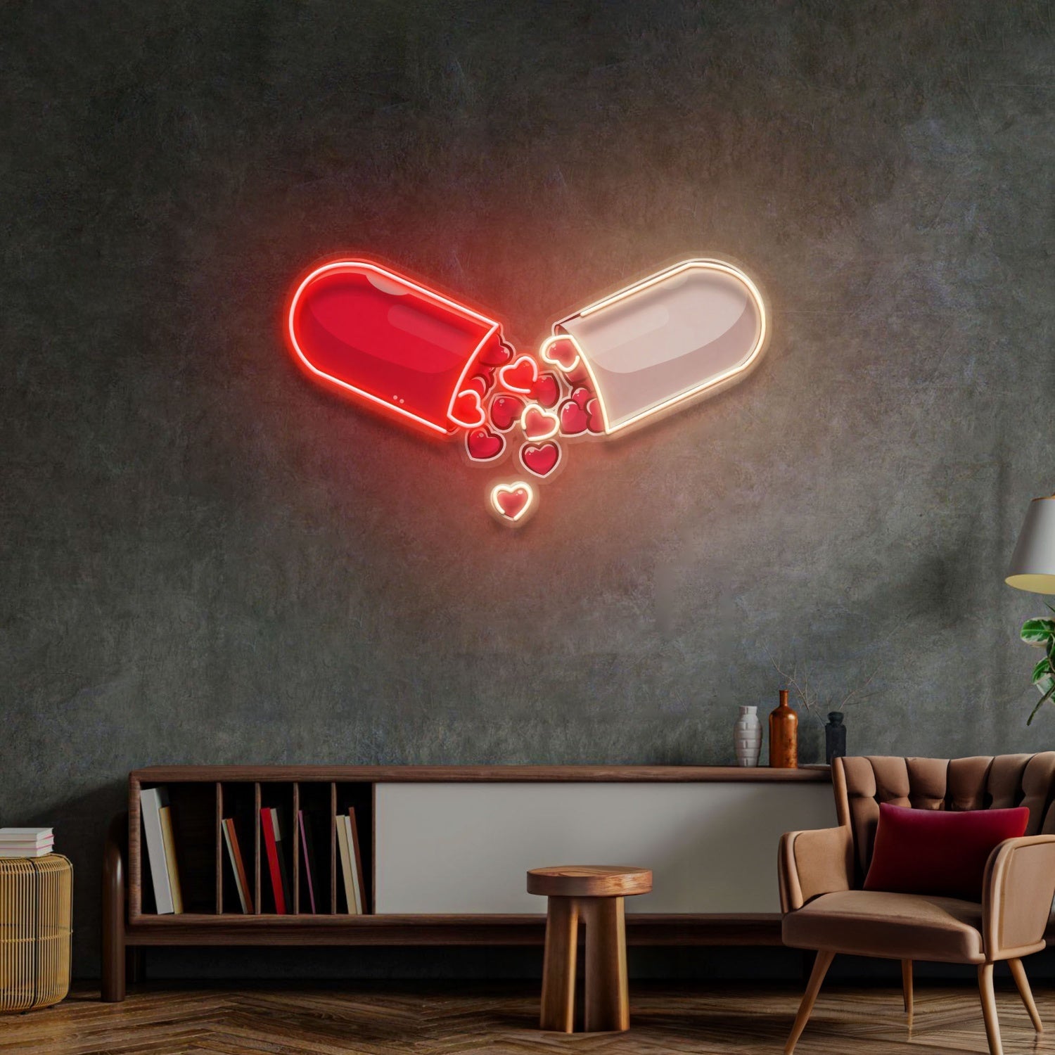 Love Capsule Cartoon Led Neon Sign Light Pop Art | Shineneon