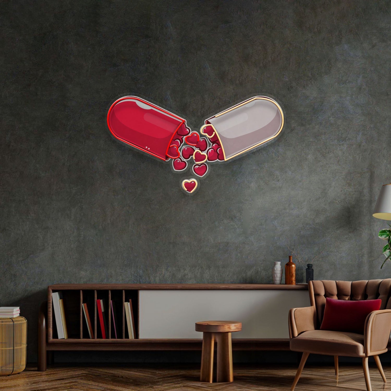 Love Capsule Cartoon Led Neon Sign Light Pop Art | Shineneon